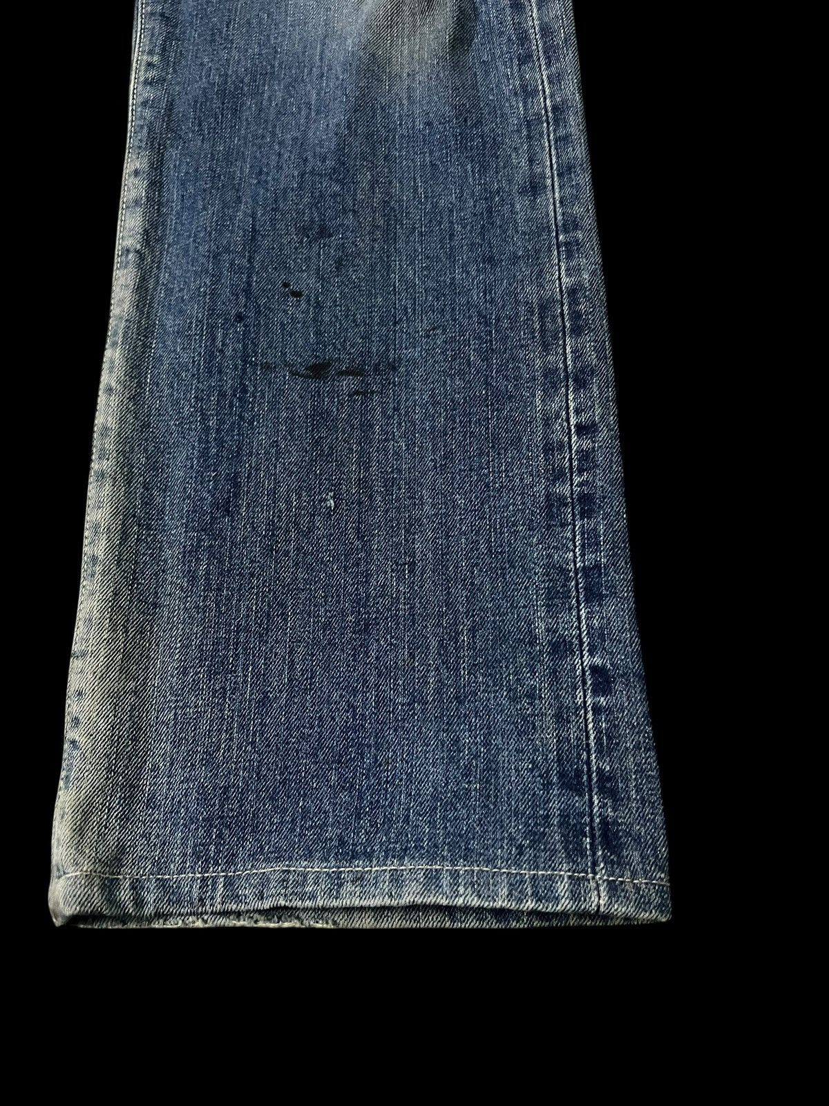 Edwin Vintage Edwin 505 Low Rize Selvedge Distress Mud Wash Jean Size US 31 - 5 Thumbnail