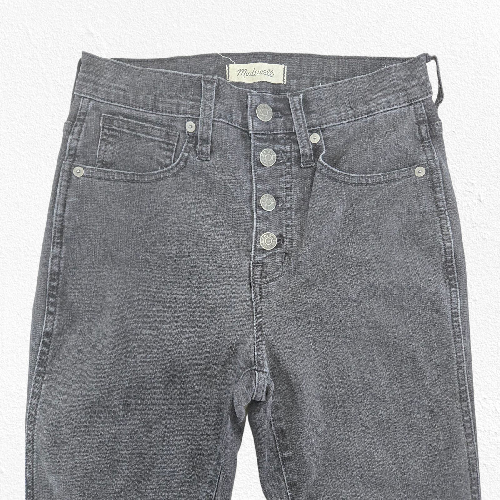 Madewell Madewell 10" High-Rise Skinny Jeans Washed Black Size 25 Size 25" / US 0 / IT 36 - 4 Thumbnail