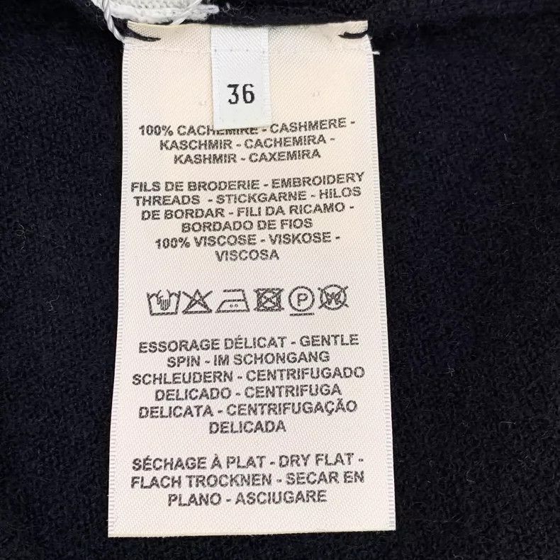 Hermes Hermes Black Patterned Long Sleeve Sweater-2506 Size XS / US 0-2 / IT 36-38 - 8 Thumbnail
