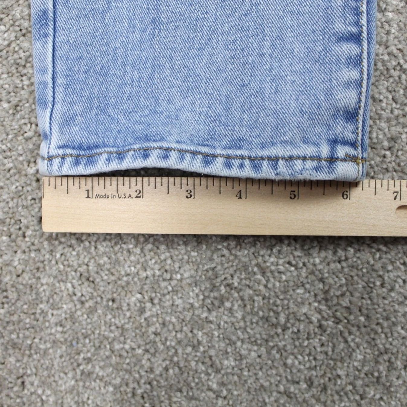 Pacsun PACSUN Mom Jeans Womens 26 Blue Patchwork Cotton Straight Leg 2 Tone 26" inseam Jeans 90s Womens Size 26" / US 2 / IT 38 - 4 Thumbnail