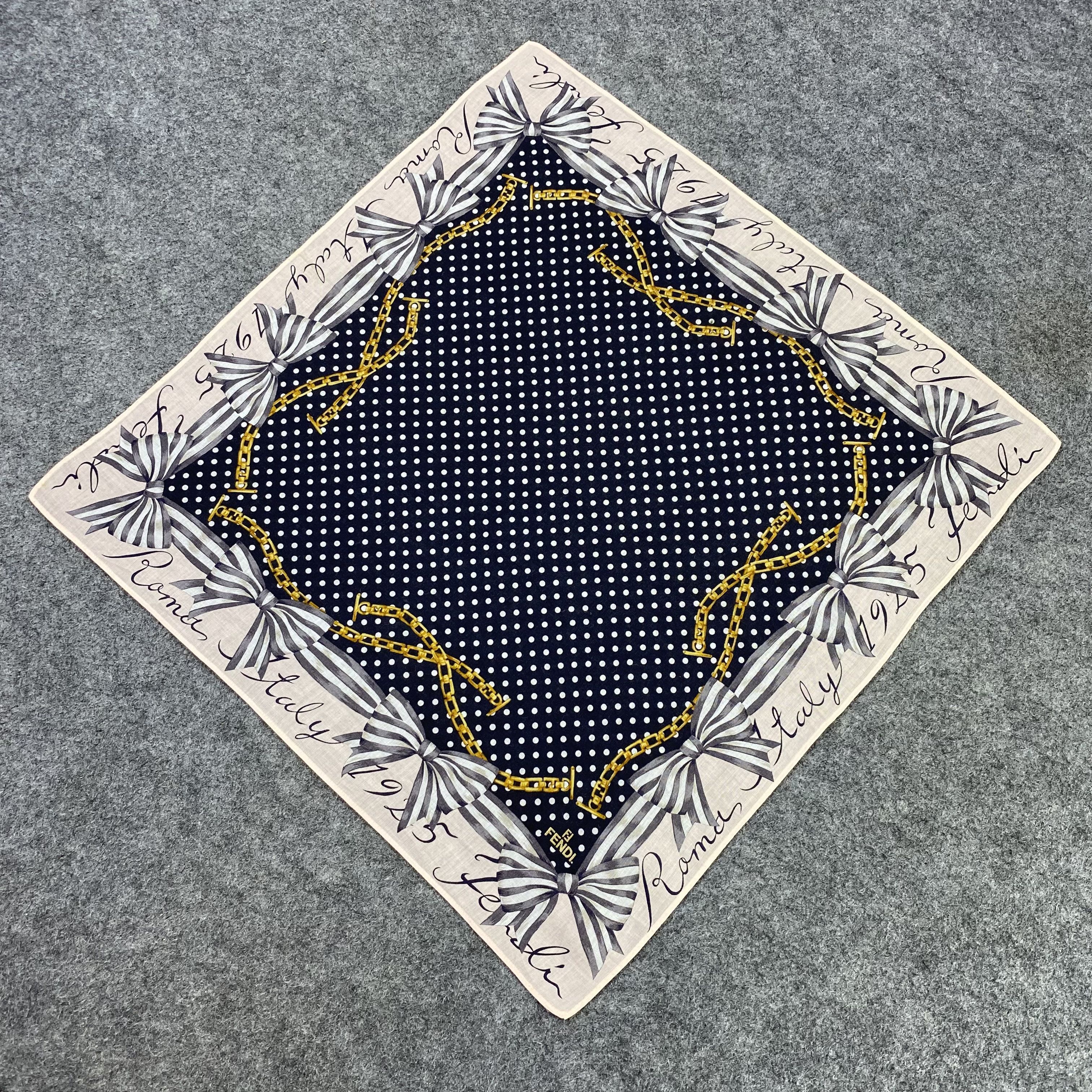 Fendi Fendi Handkerchief Neckerchief Bandana-B1650 Size ONE SIZE - 4 Thumbnail