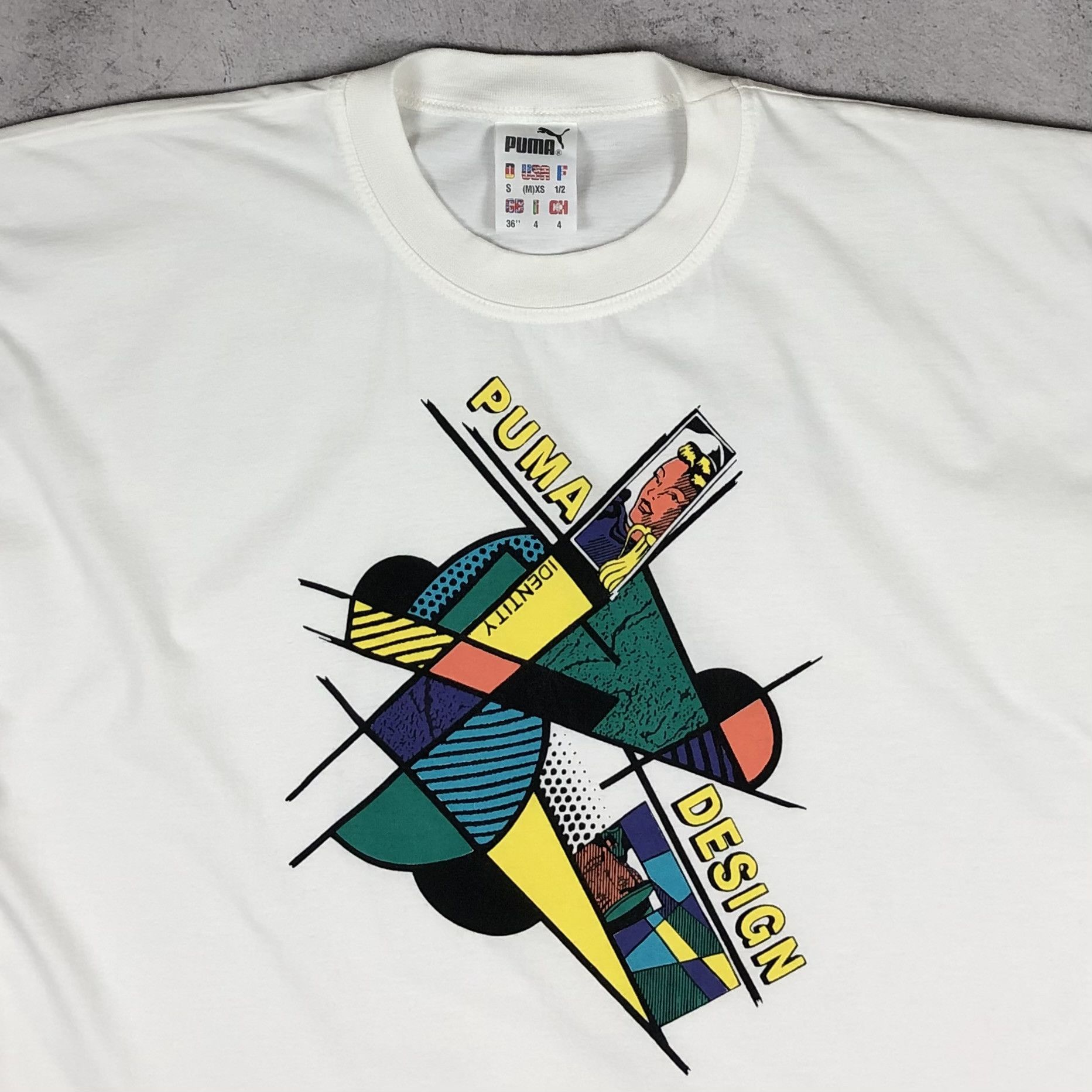 Puma Vintage 90s Puma Identity Design Abstract Art Tee Size US L / EU 52-54 / 3 - 3 Thumbnail