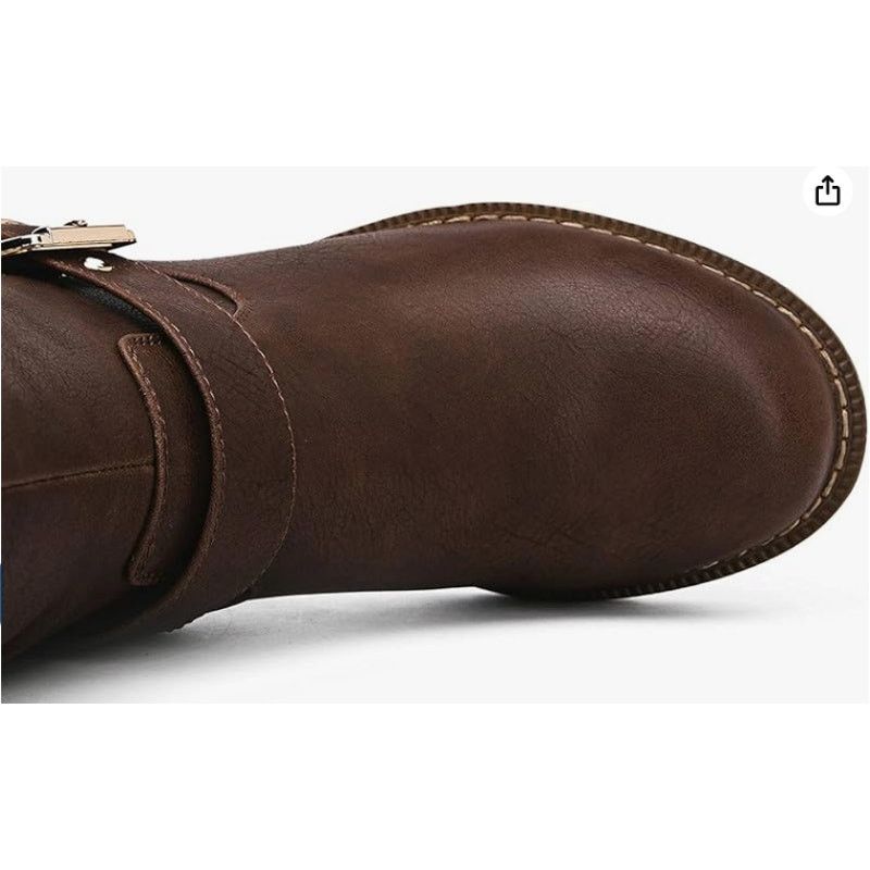 The Unbranded Brand Women's Quilted Knee-High Riding Boots SIZE 7.5 Size US 7.5 / IT 37.5 - 6 Thumbnail