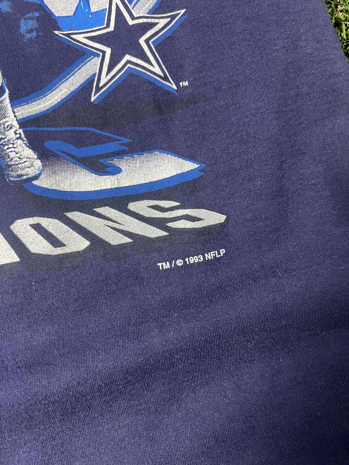 Salem Sportswear Vintage 90s Faded Dallas Cowboys Troy Aikman Superbowl Tee Size US L / EU 52-54 / 3 - 4 Thumbnail