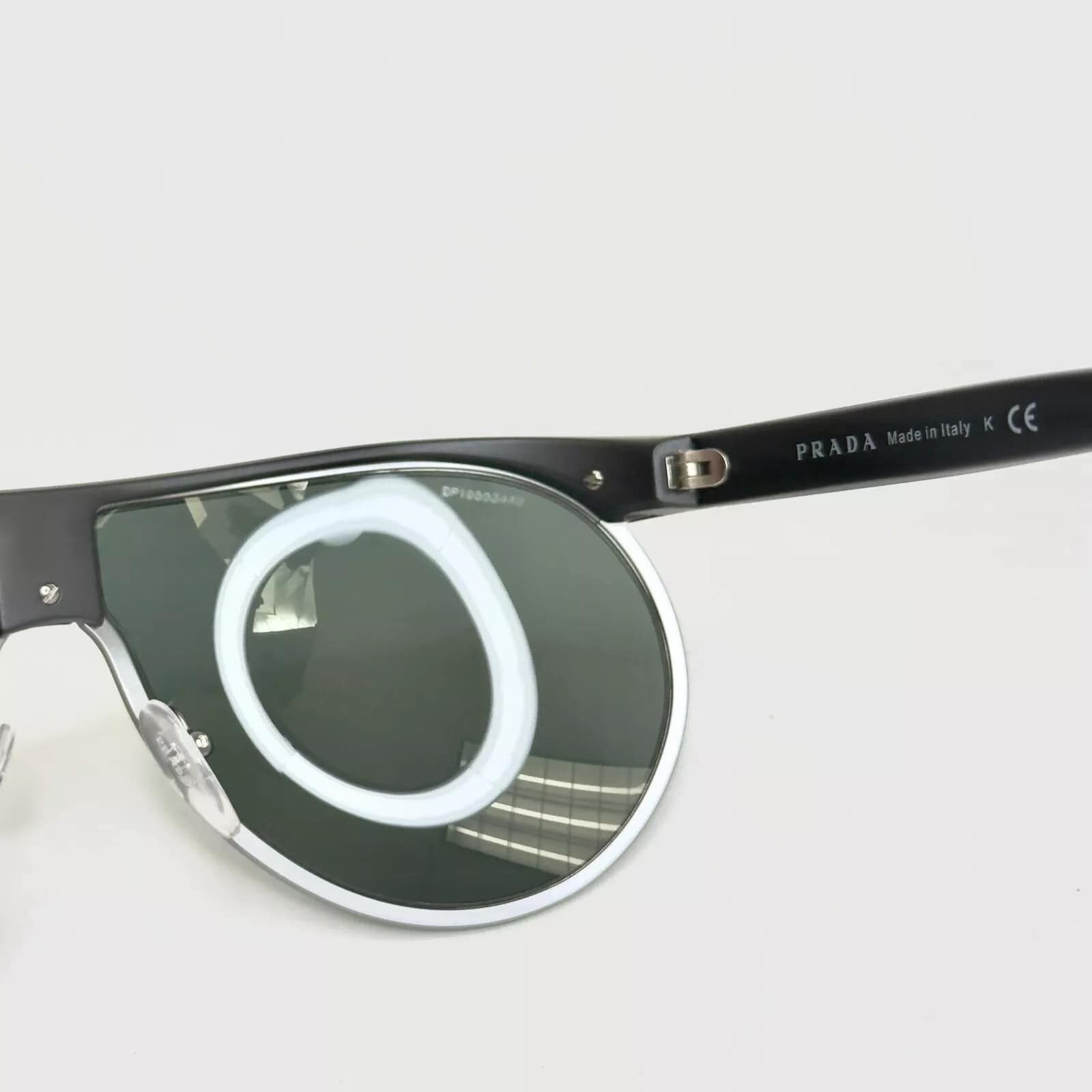 Prada PRADA PR23PS Matte Black Green Logo Sunglasses SPR 23P Size ONE SIZE - 4 Thumbnail