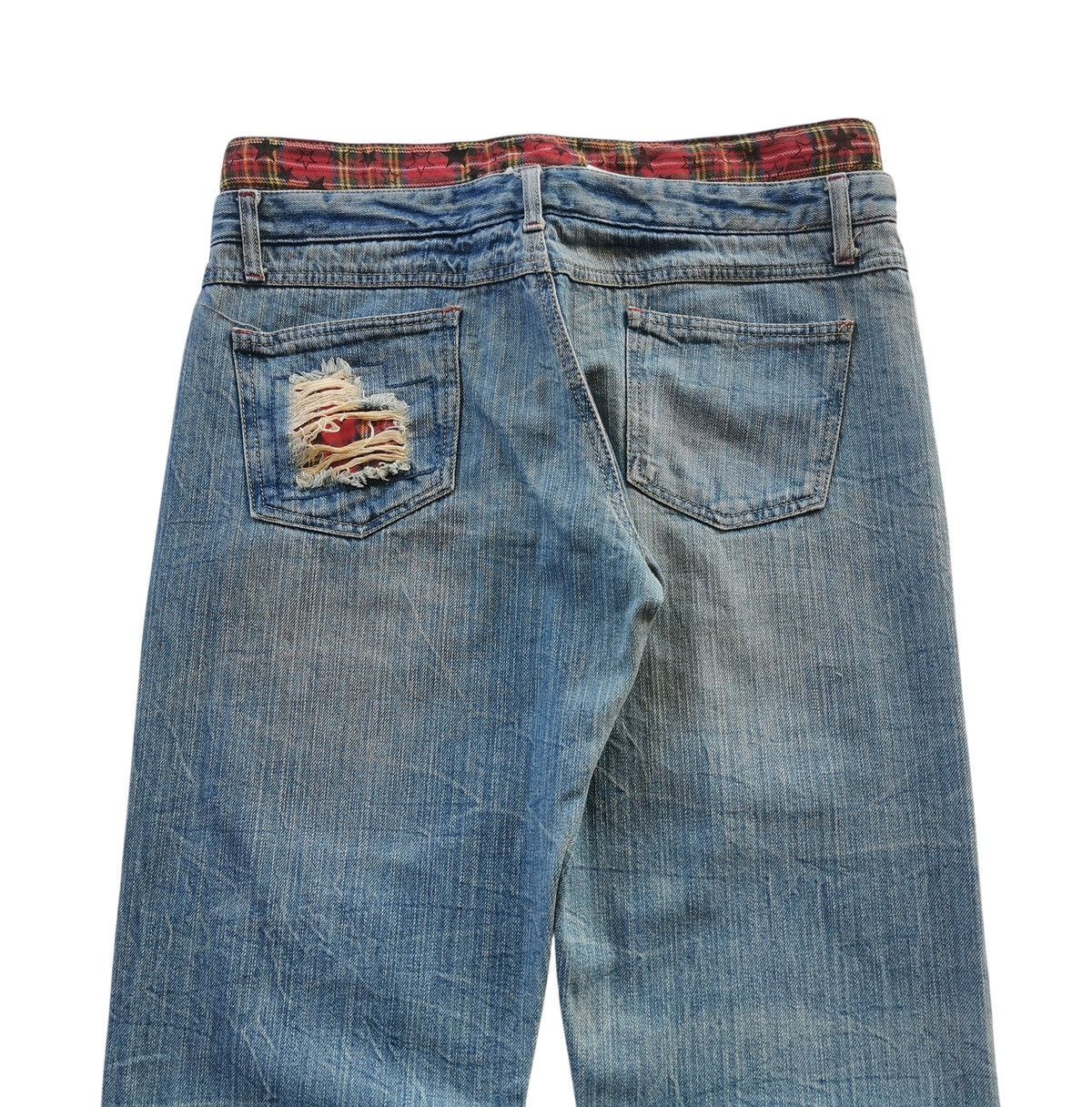 14th Addiction Double Waist Patches Statement Fashion Clawmark Jeans 32x30 Size US 32 / EU 48 - 3 Thumbnail
