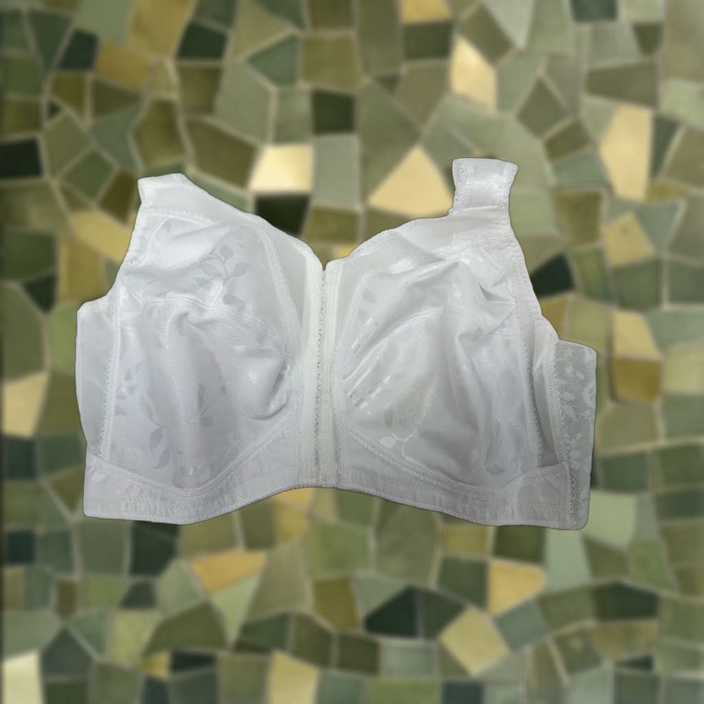 Vintage Playtex 18 Hour Womens Bra 42DD White Front Clasp Wirefree 4695 Size ONE SIZE - 1 Thumbnail