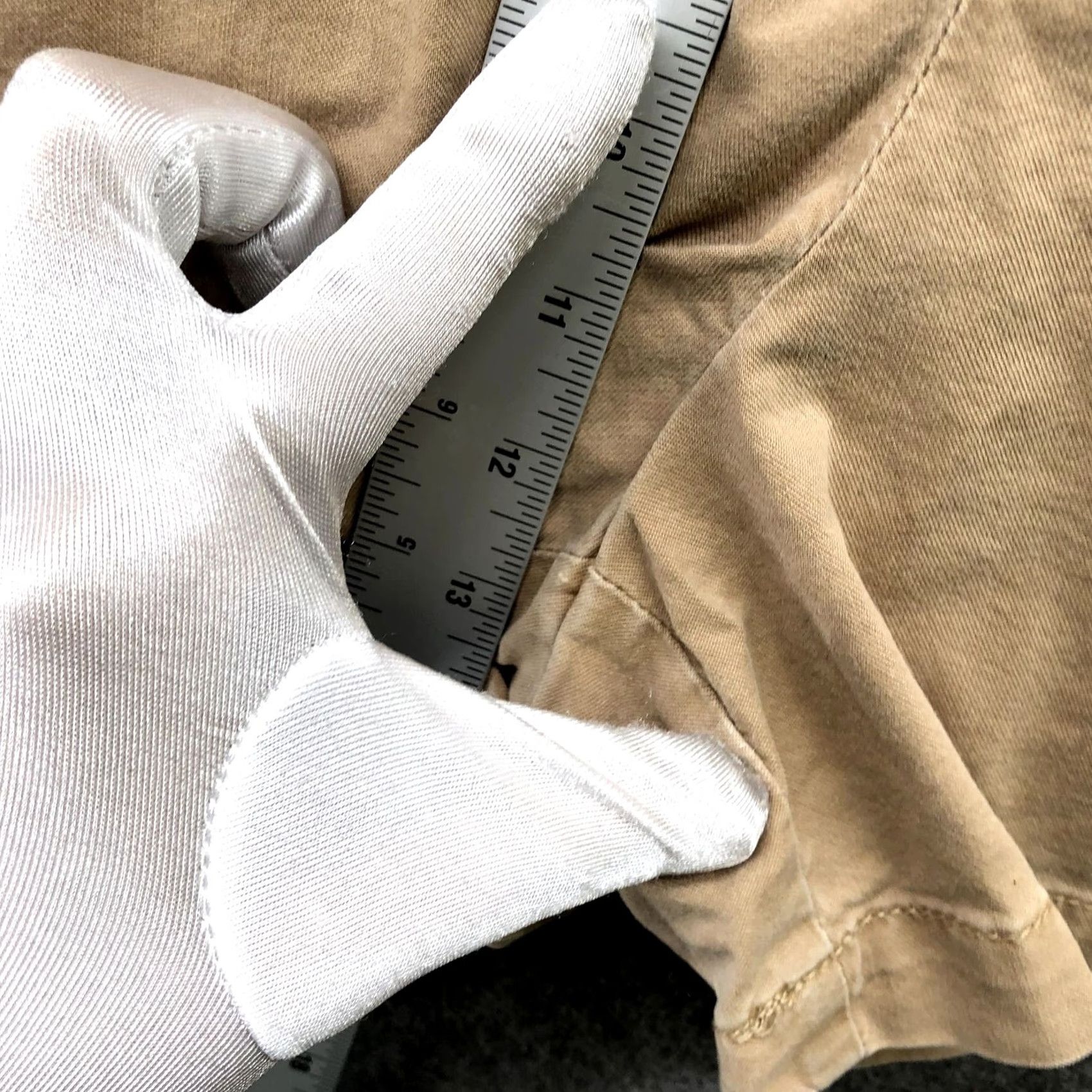 Loft Loft Chino Shorts Womens L Beige High Rise Relaxed Size 36" / US 14 / IT 50 - 5 Thumbnail