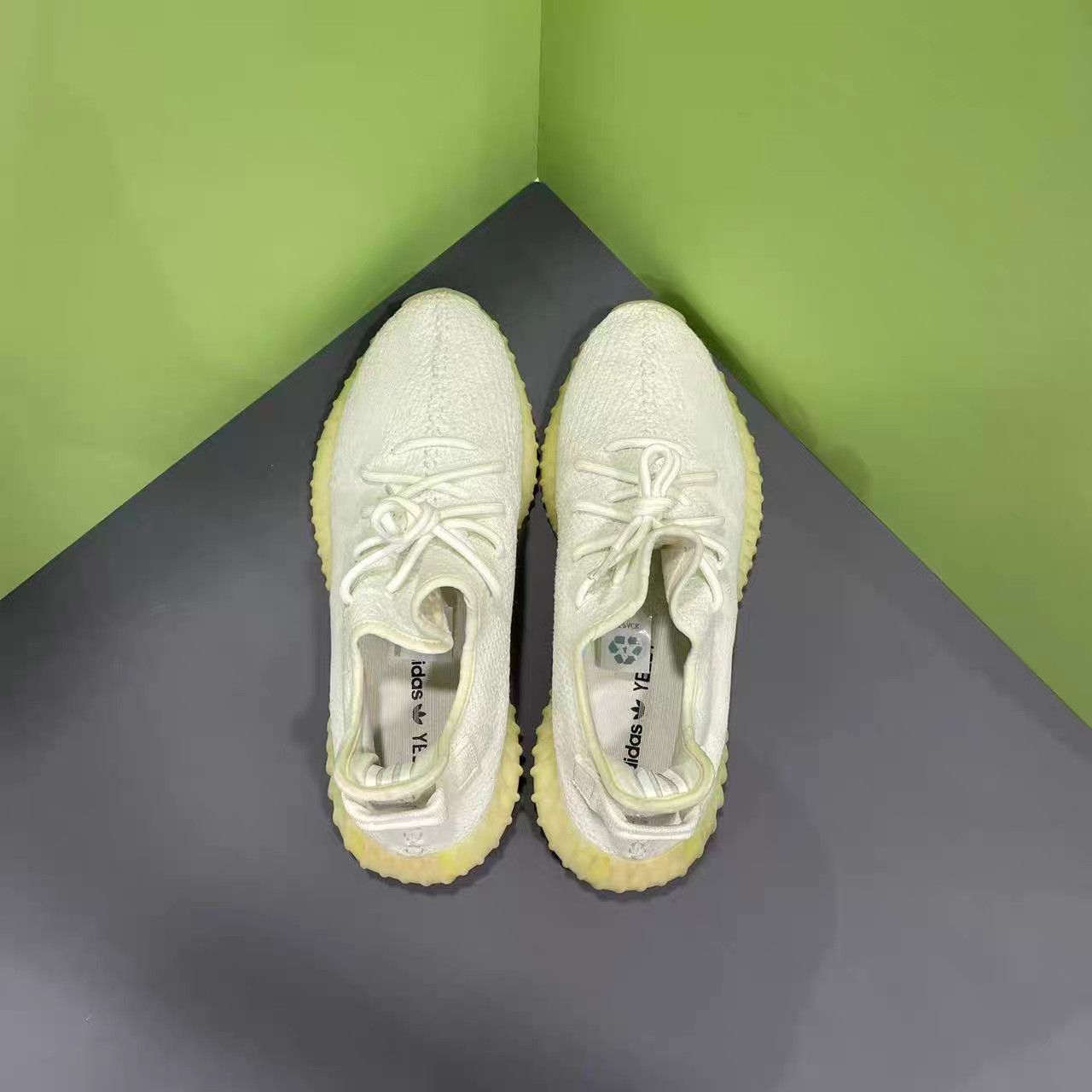 Adidas Adidas Yeezy350 Pure White Ice Cream K15 Size US 13 / EU 46 - 7 Thumbnail