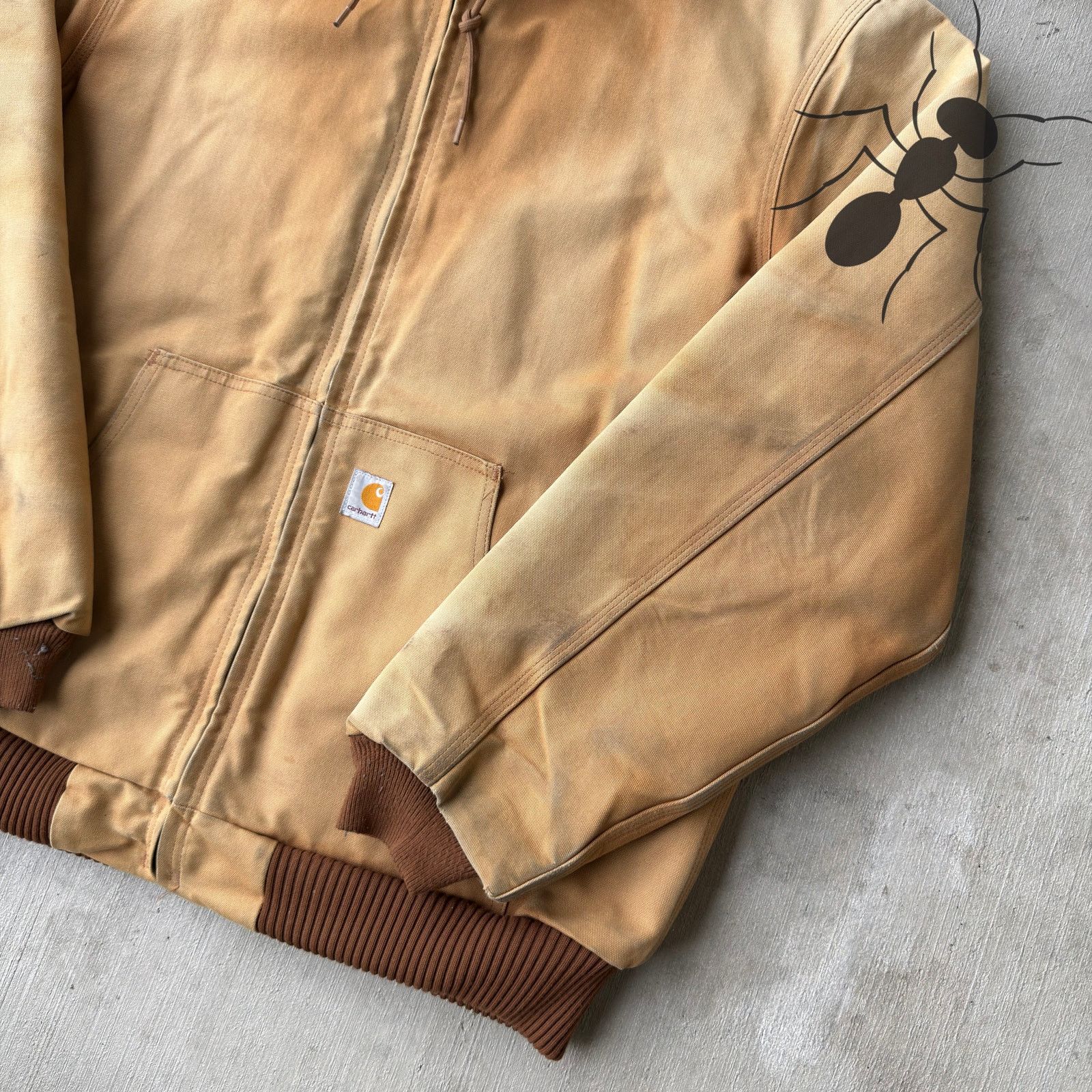 Carhartt × Vintage Carhartt J140 brown hooded work wear jacket Size US L / EU 52-54 / 3 - 4 Thumbnail