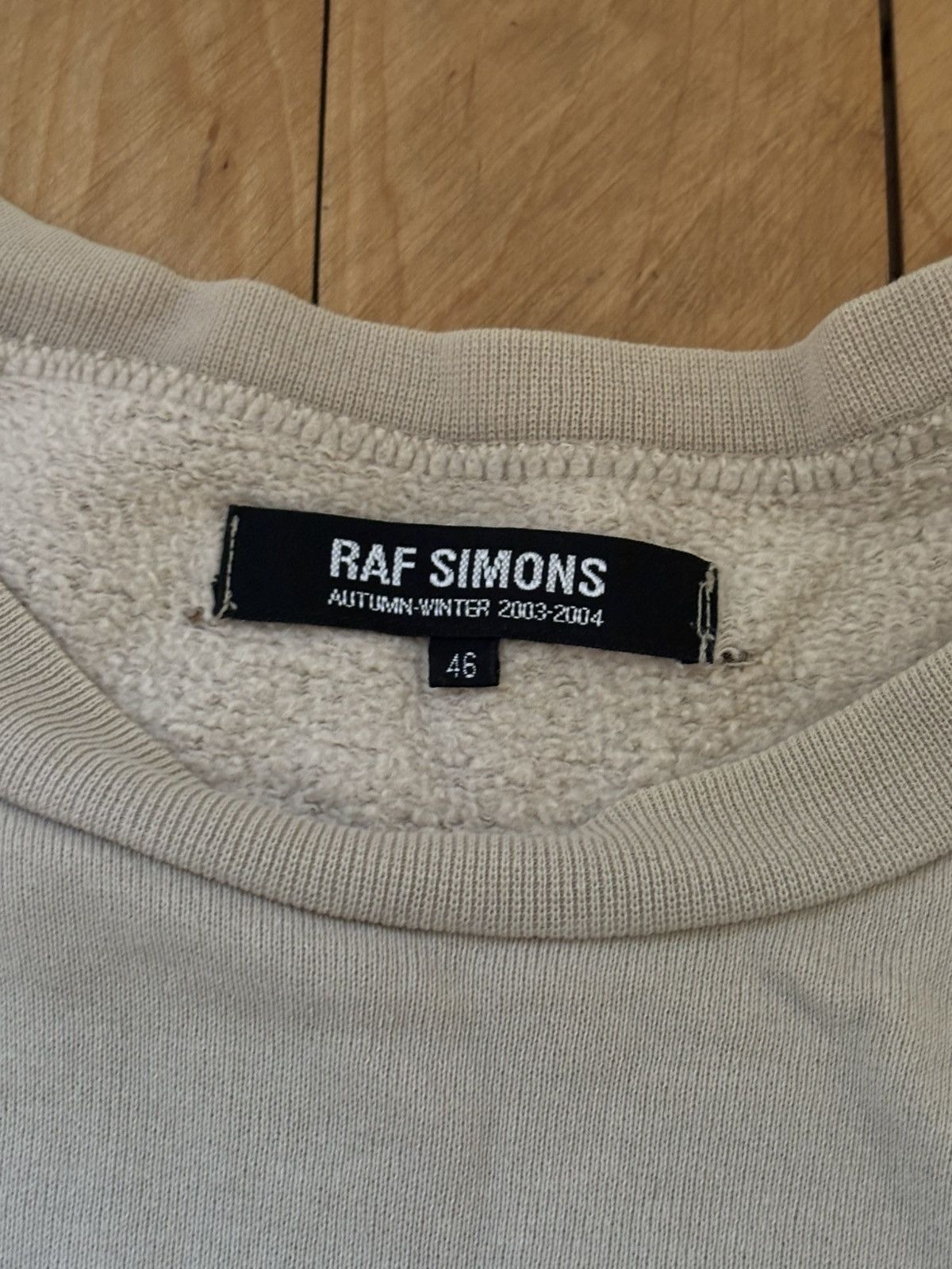 Raf Simons Raf Simons AW 2003-2004 Grafica Industria Beige Long Sleeve Size US S / EU 44-46 / 1 - 3 Thumbnail