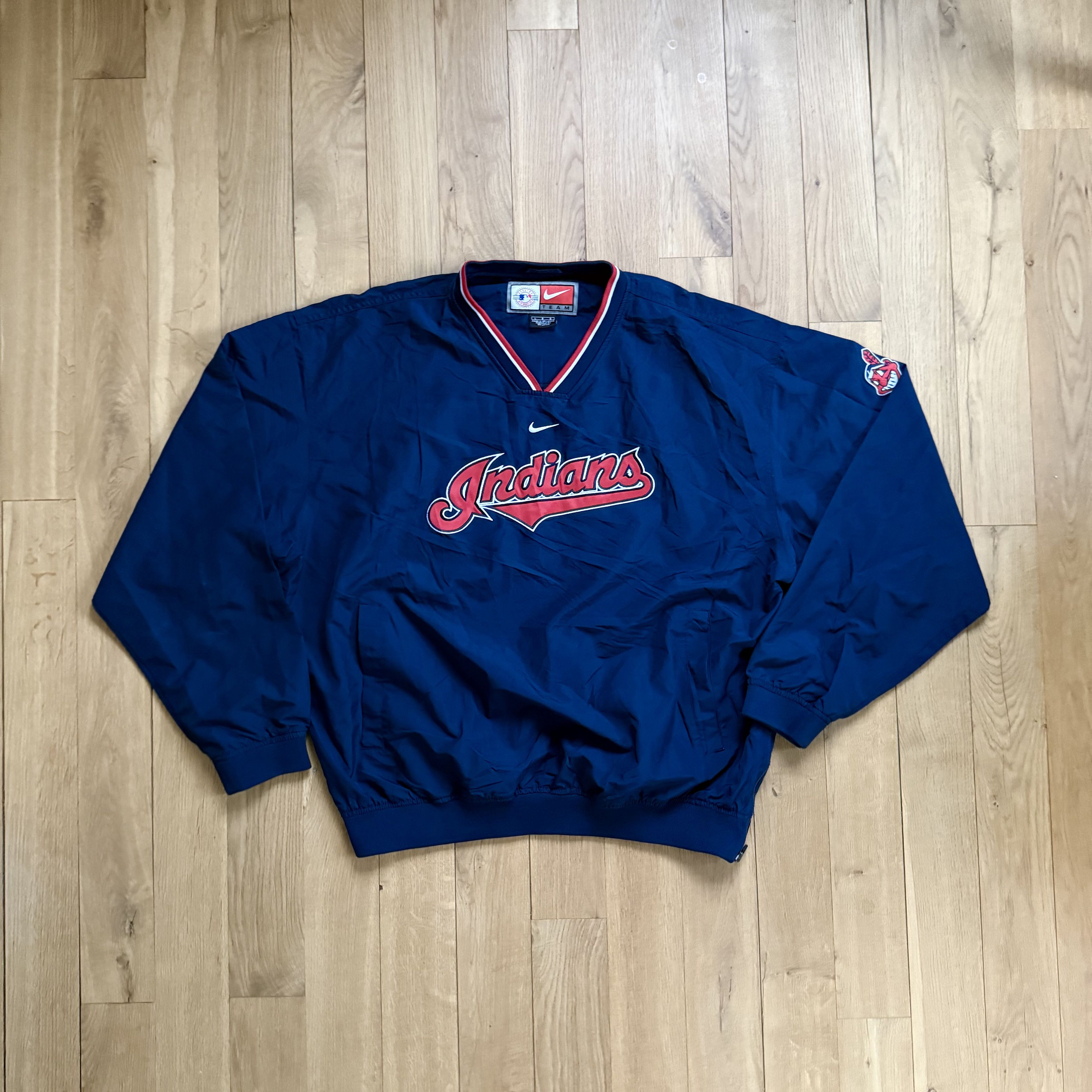 Nike Cleveland Indians Shell Top V-Trainer Nike Jacket MLB LARGE Size US L / EU 52-54 / 3 - 1 Thumbnail