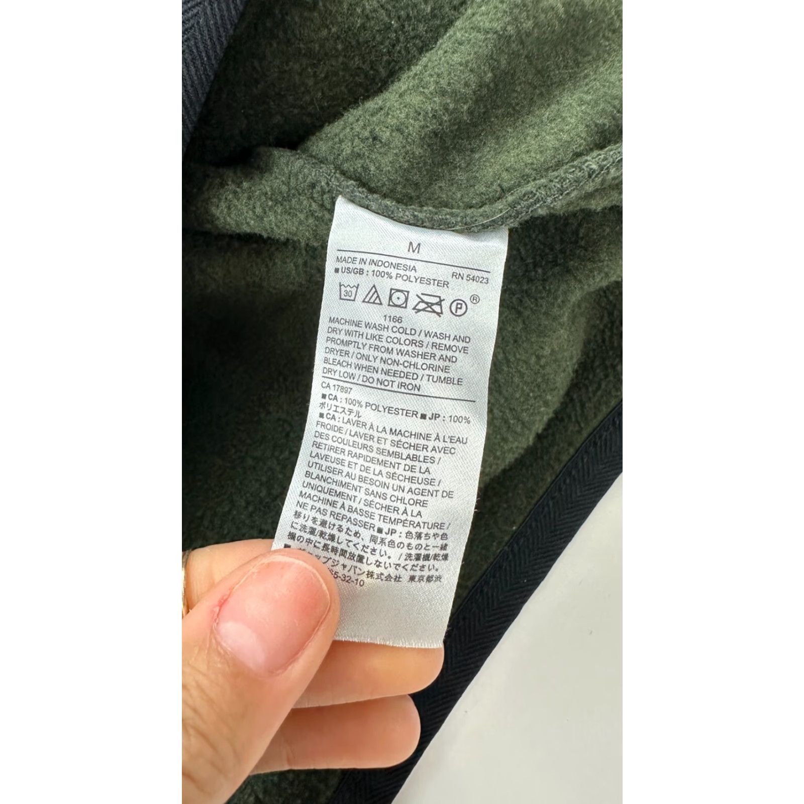 Banana Republic Banana Republic Sweatshirt Mens Medium Green Arctic Fleece Mock Neck Half Zip Size US M / EU 48-50 / 2 - 5 Thumbnail