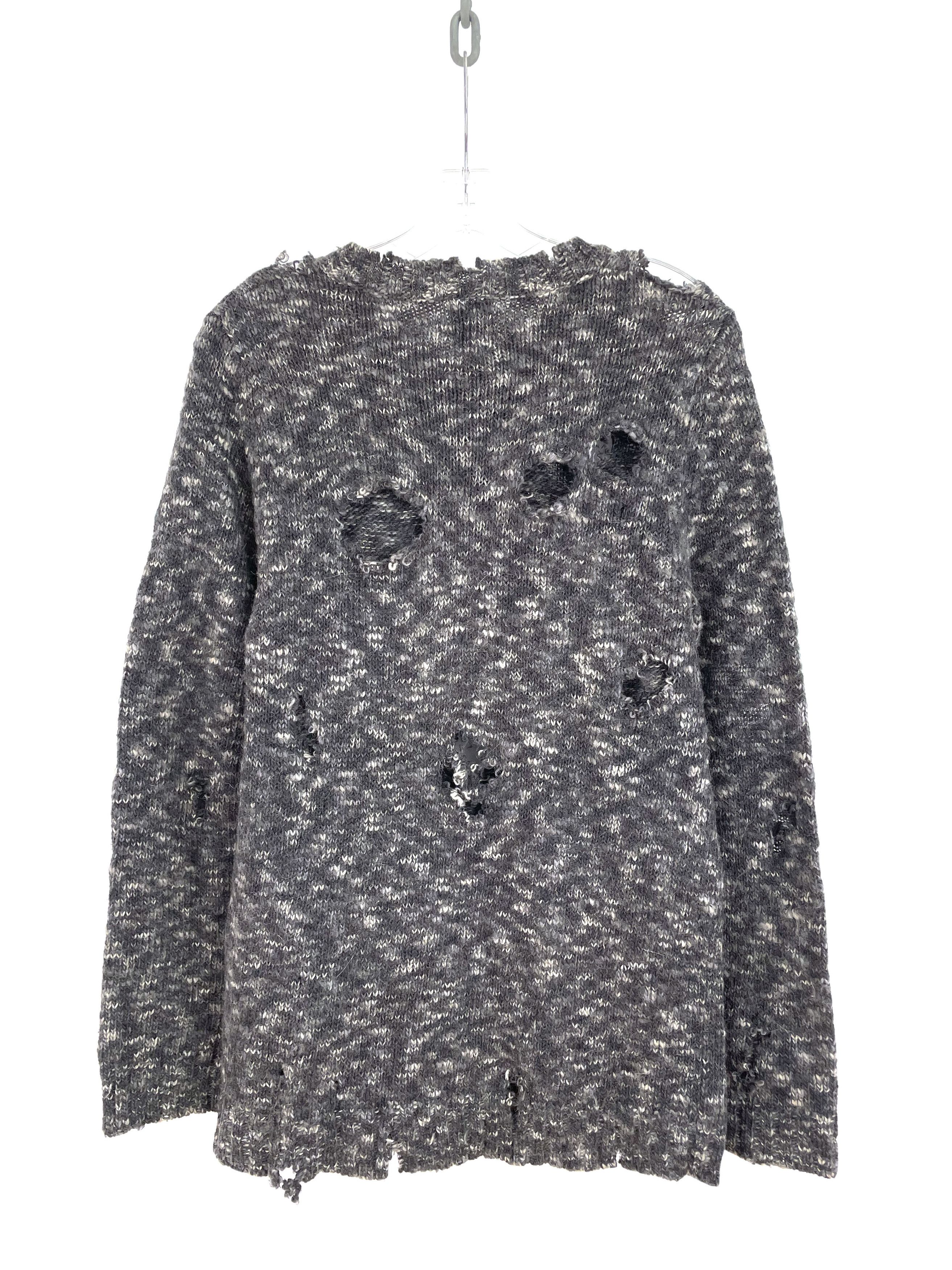Yohji Yamamoto AAR Distressed Knit Sweater Size US M / EU 48-50 / 2 - 8 Thumbnail