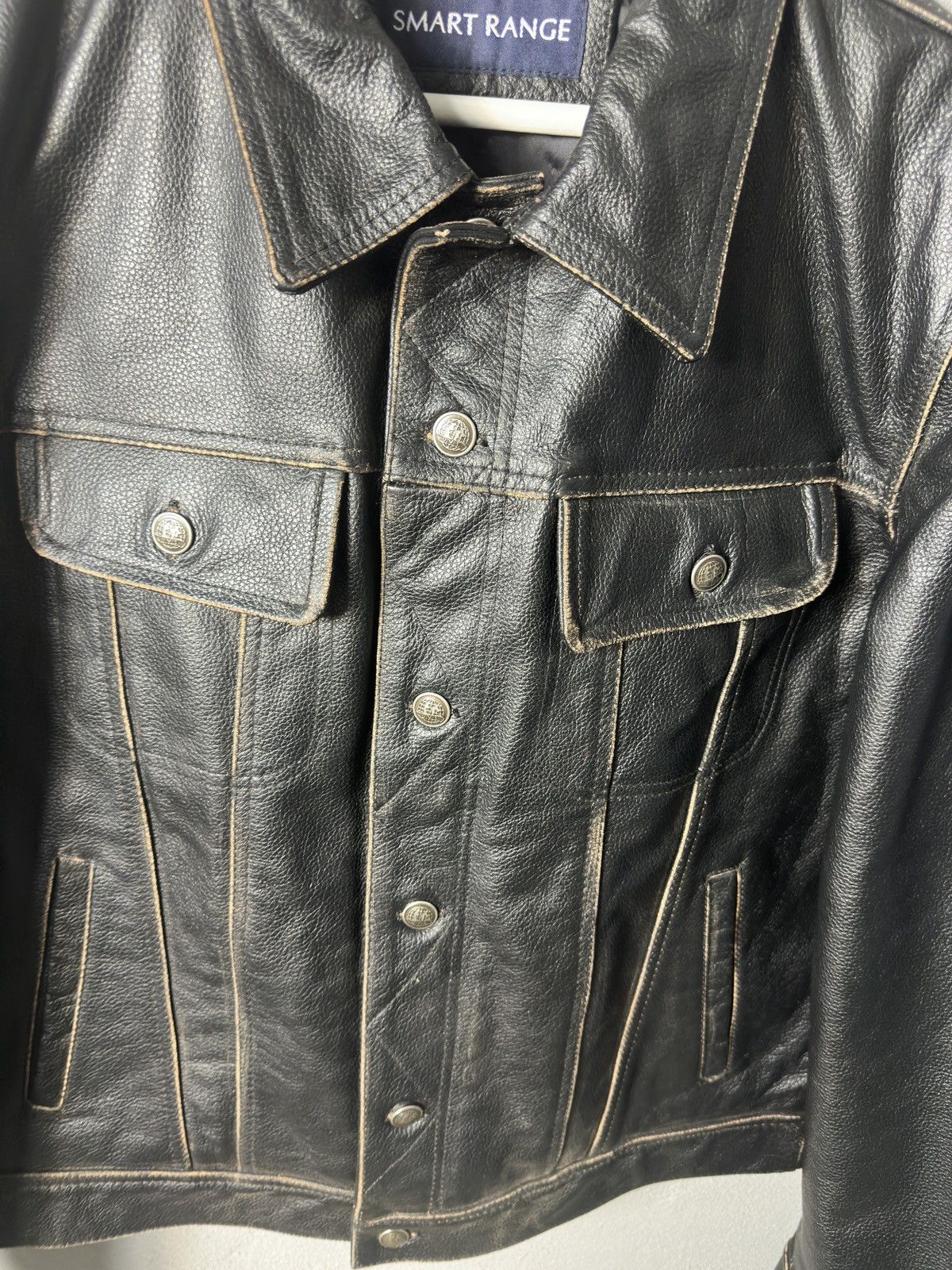 Smart Range London × Vintage Black Leather Biker Motorcycle Smart Ranger Jacket Size US M / EU 48-50 / 2 - 3 Thumbnail