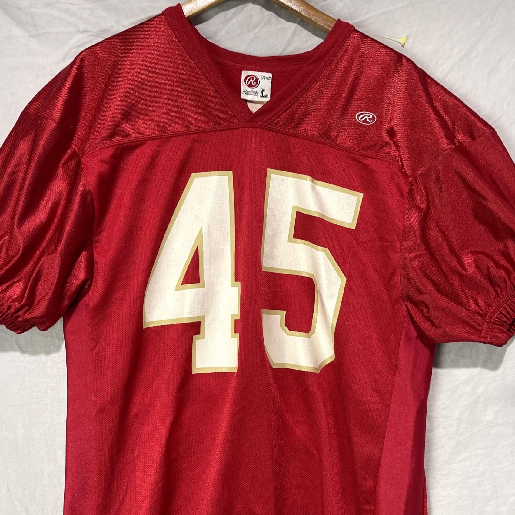 Vintage VINTAGE Rawlings Football Jersey Mens Large Red Jersey Football USA Size US L / EU 52-54 / 3 - 2 Thumbnail
