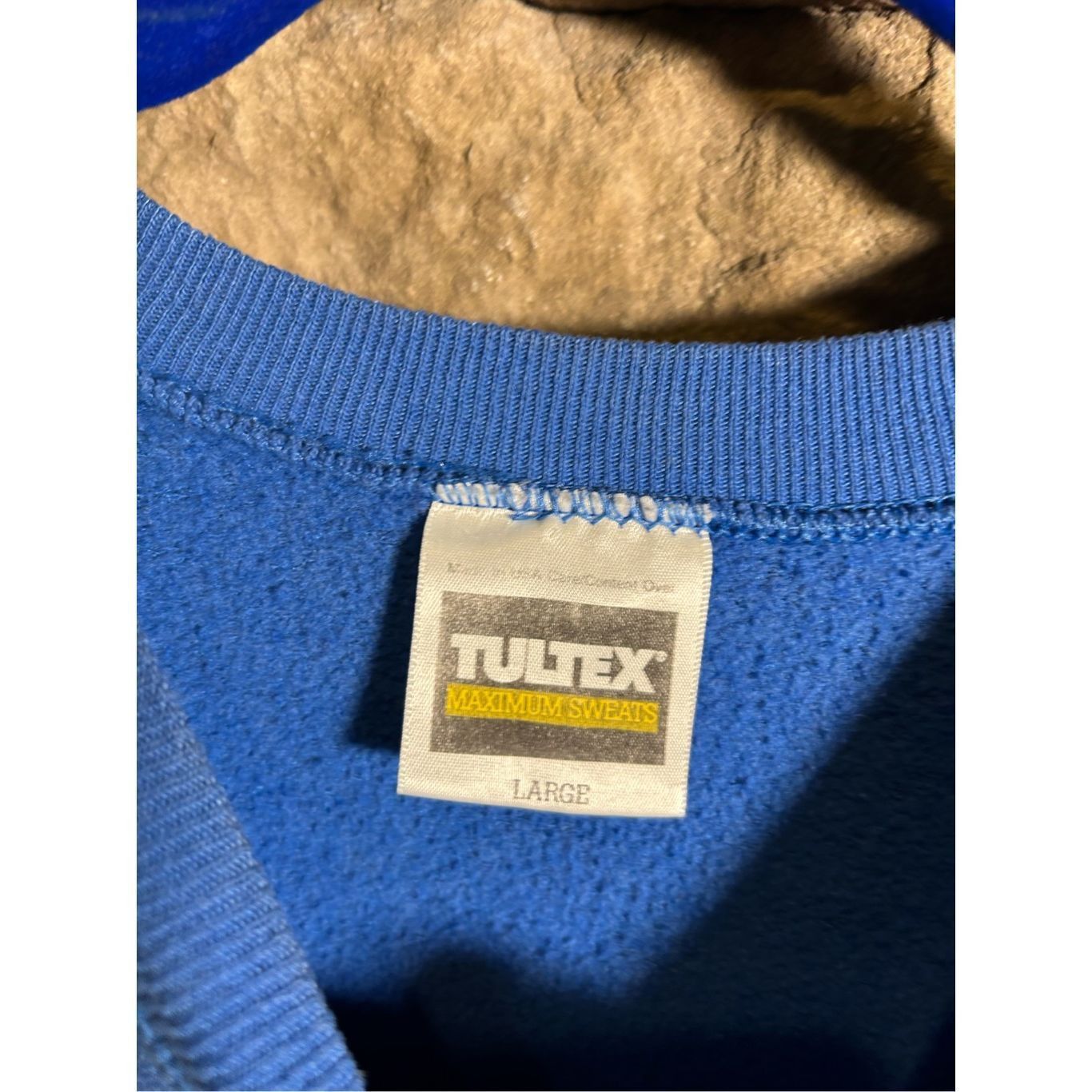 Tultex Men’s L - Vintage 1990 distressed sweatshirt crewneck George Size US L / EU 52-54 / 3 - 9 Thumbnail