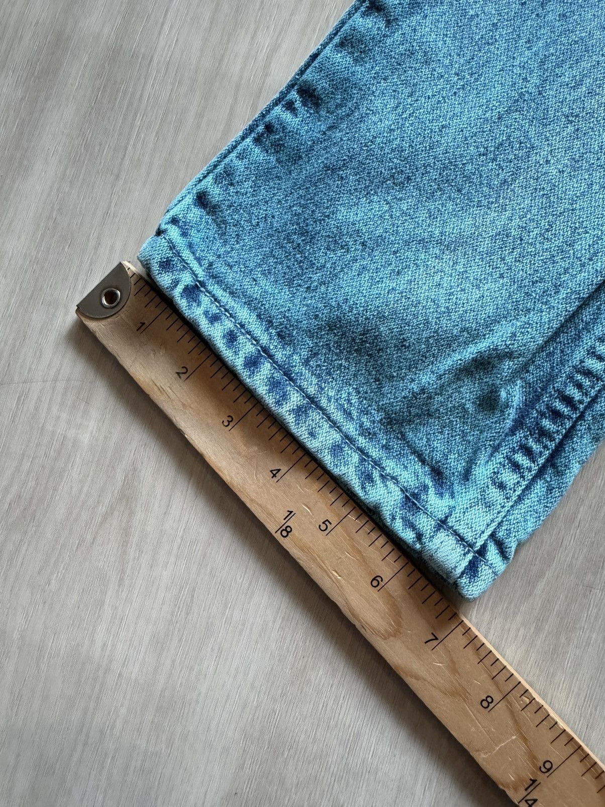 Wrangler Vintage Wrangler Turquoise Acid Washed Jeans Womens 11x32 Size 32" / US 10 / IT 46 - 7 Thumbnail