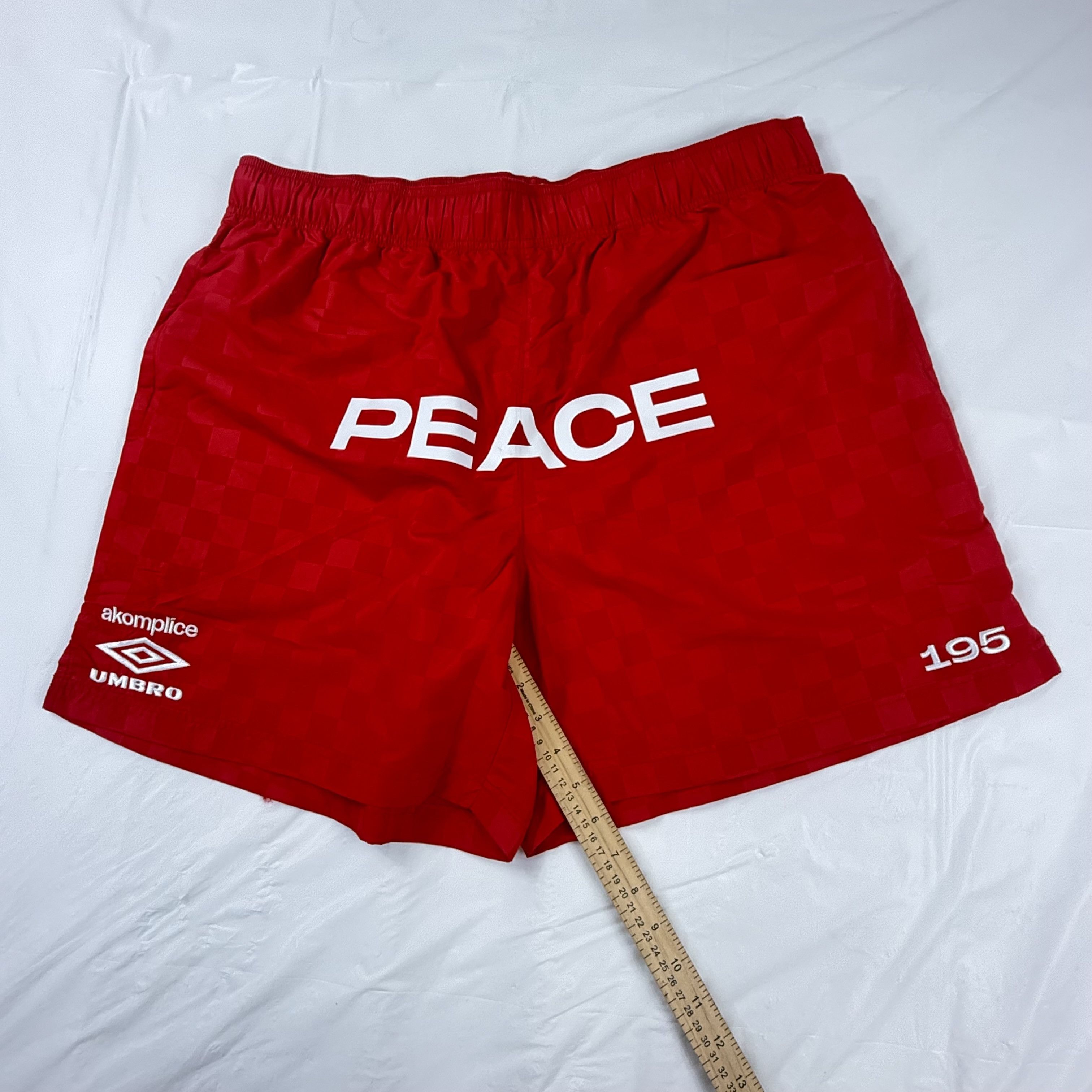 Umbro Akomplice x Umbro Peace Checkerboard Soccer Shorts Mens XL Size US 34 / EU 50 - 4 Thumbnail