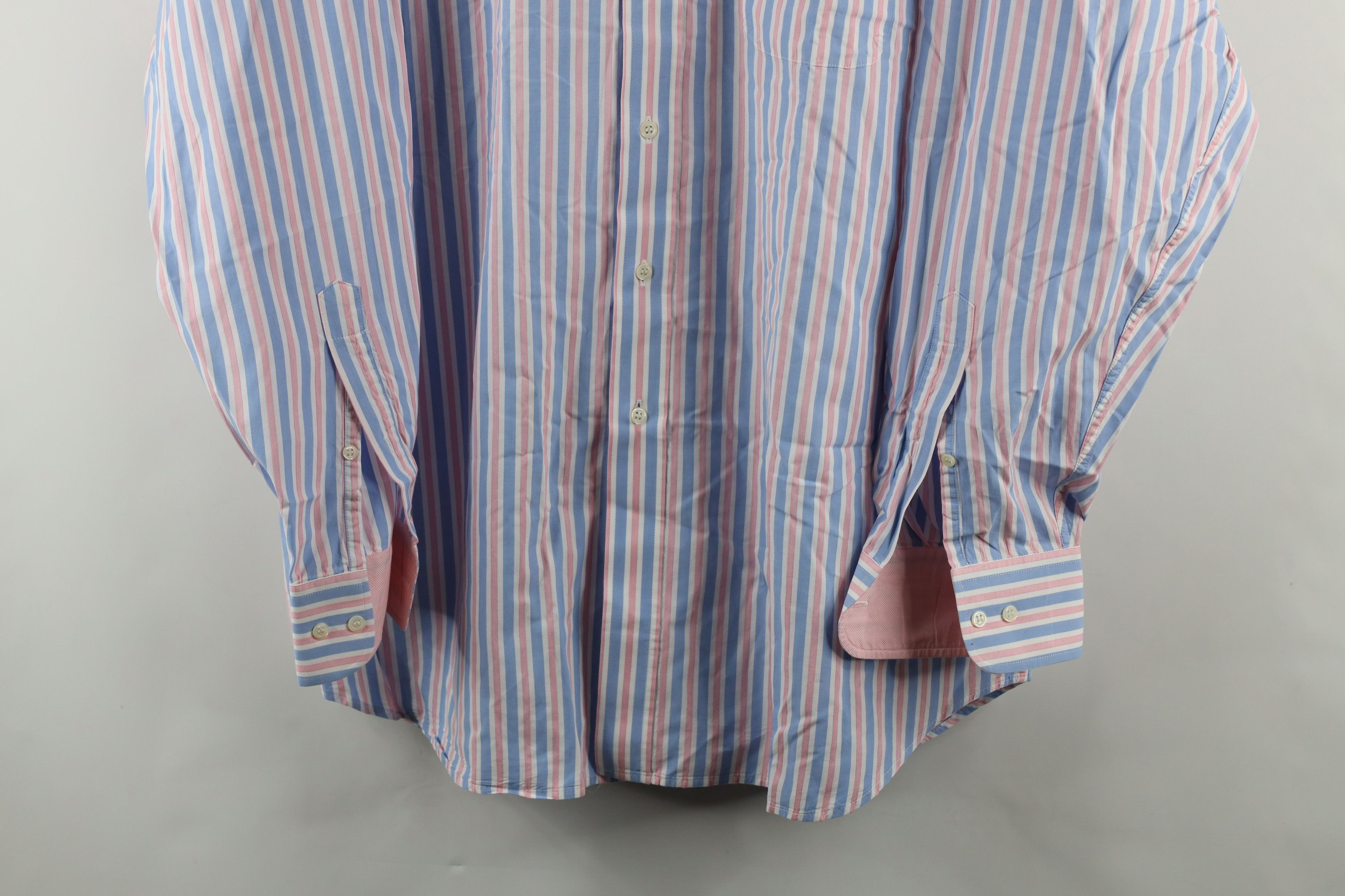 J.McLaughlin × Vintage Vtg 90s J McLaughlin Block Cotton Oxford Button Down Shirt Size US XL / EU 56 / 4 - 3 Thumbnail