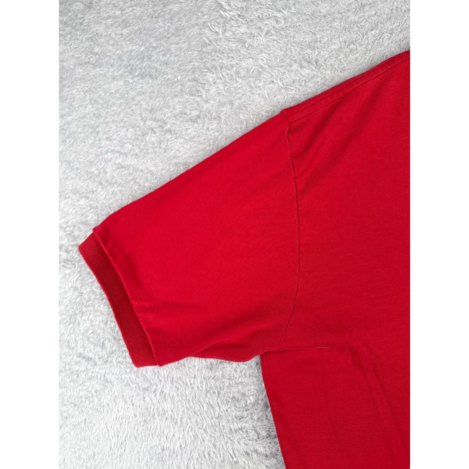 Ralph Lauren VINTAGE Ralph Lauren Shirt Polo Adult XL Red Short Sleeve 100% Cotton Polo Shirt Men’s Slim Fit Size US XL / EU 56 / 4 - 3 Thumbnail