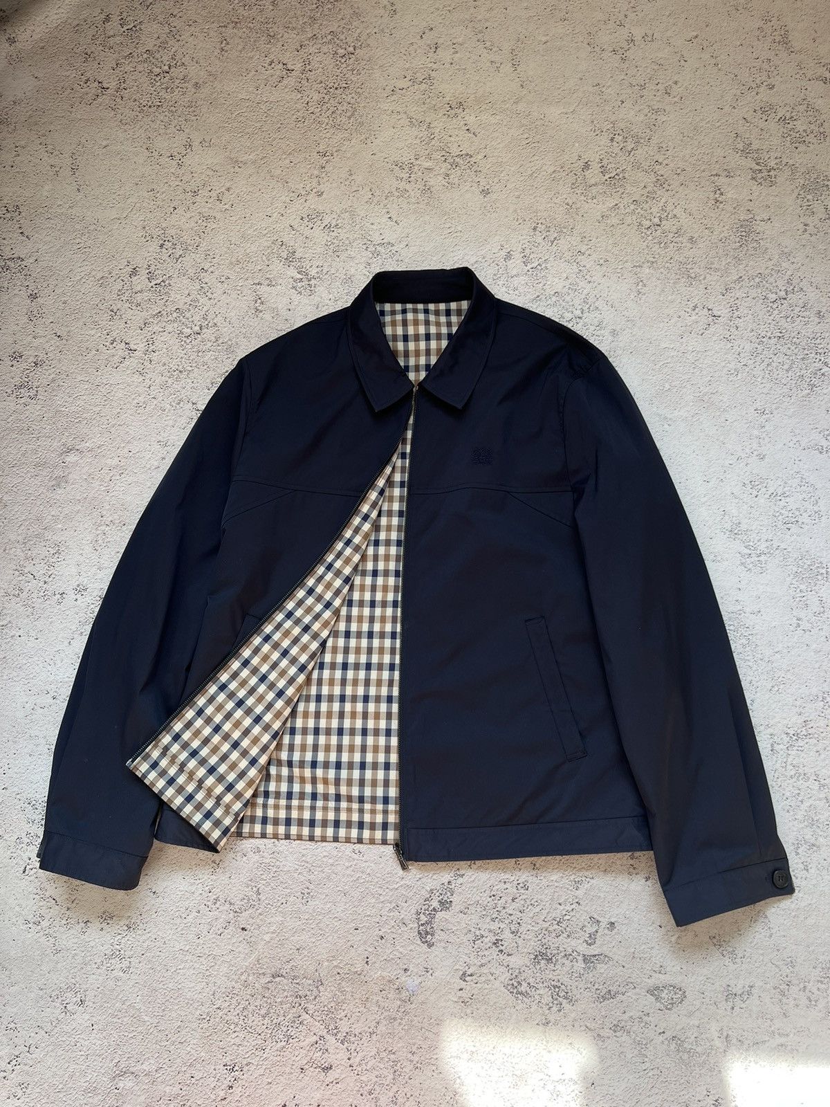 Aquascutum AQUASCUTUM BRACKENBURY REVERSIBLE JACKET IN NAVY Size US L / EU 52-54 / 3 - 1 Thumbnail