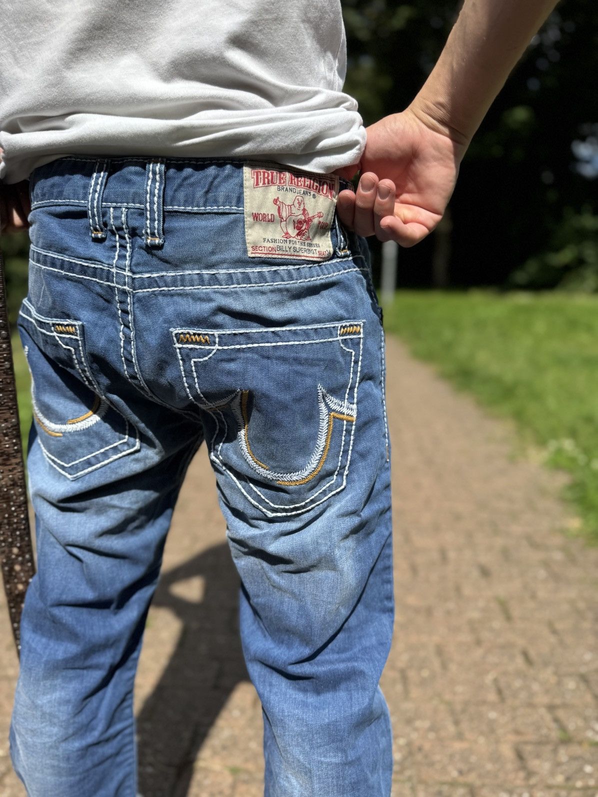 True Religion True Religion Made in USA Vintage Denim Jeans Avantgarde Y2K Size US 34 / EU 50 - 2 Thumbnail
