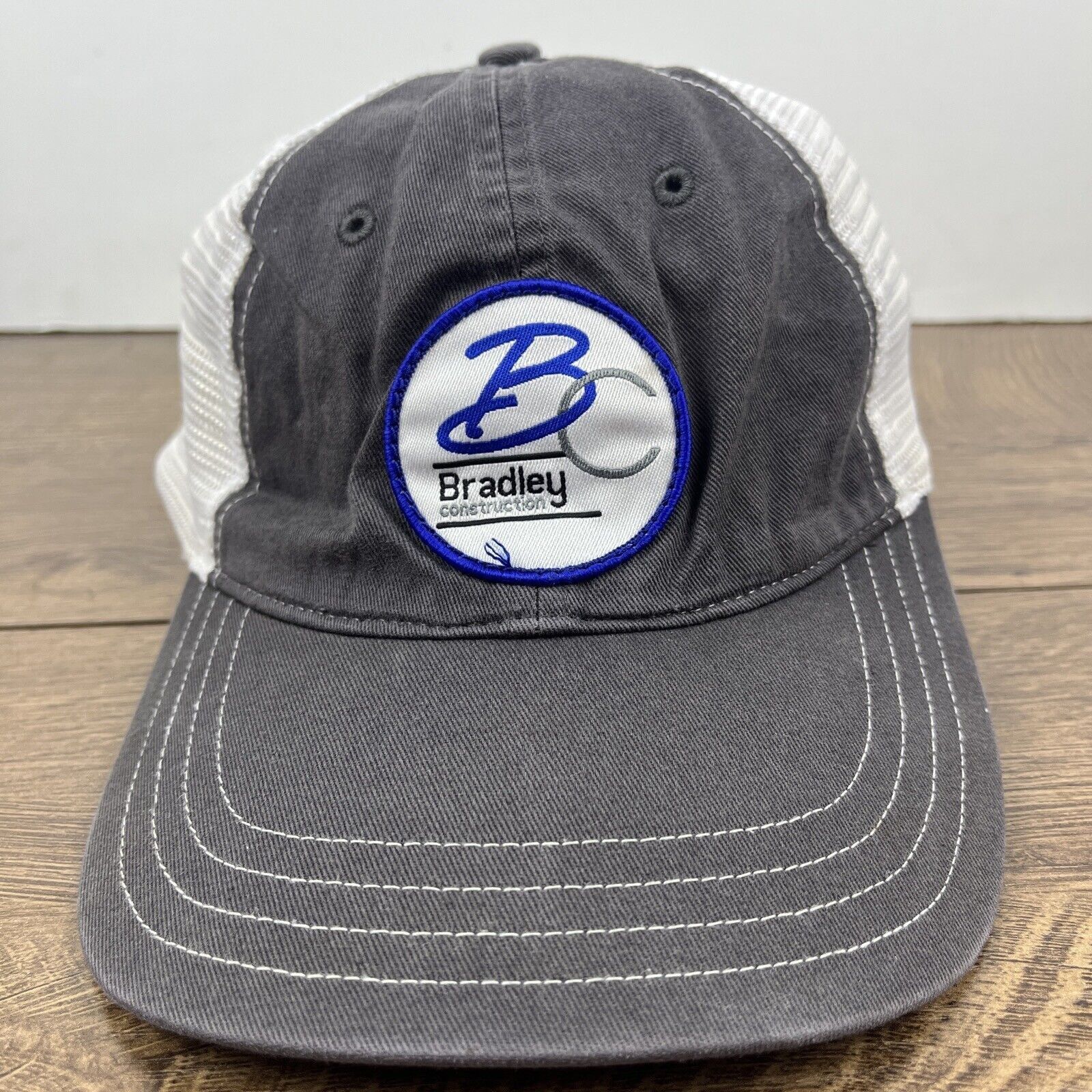 Other Bradley Construction Hat Bradley Gray Hat Adjustable Adult S Size ONE SIZE - 4 Thumbnail