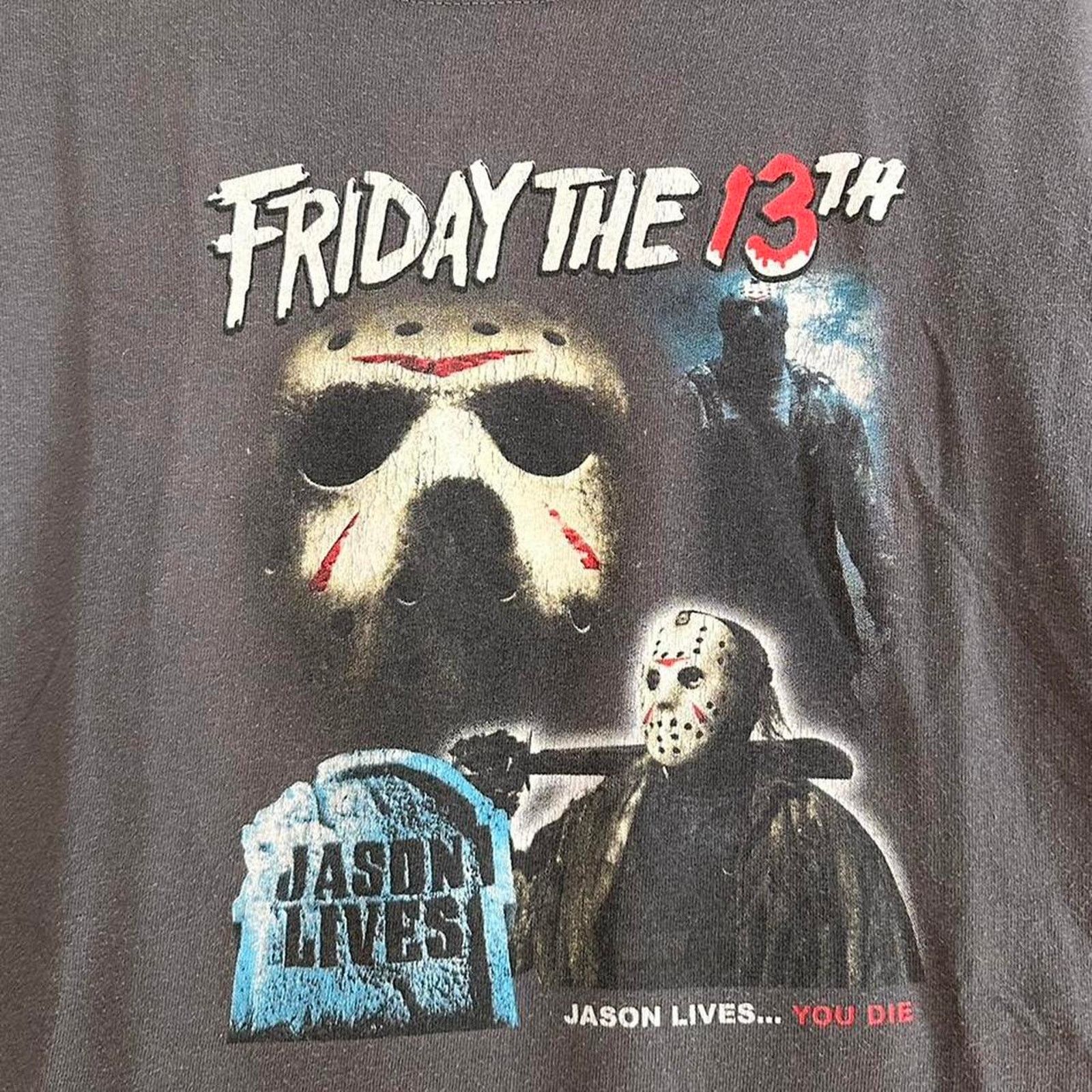 Anvil × Vintage Vintage Y2K Friday The 13th Movie Shirt Size US S / EU 44-46 / 1 - 3 Thumbnail