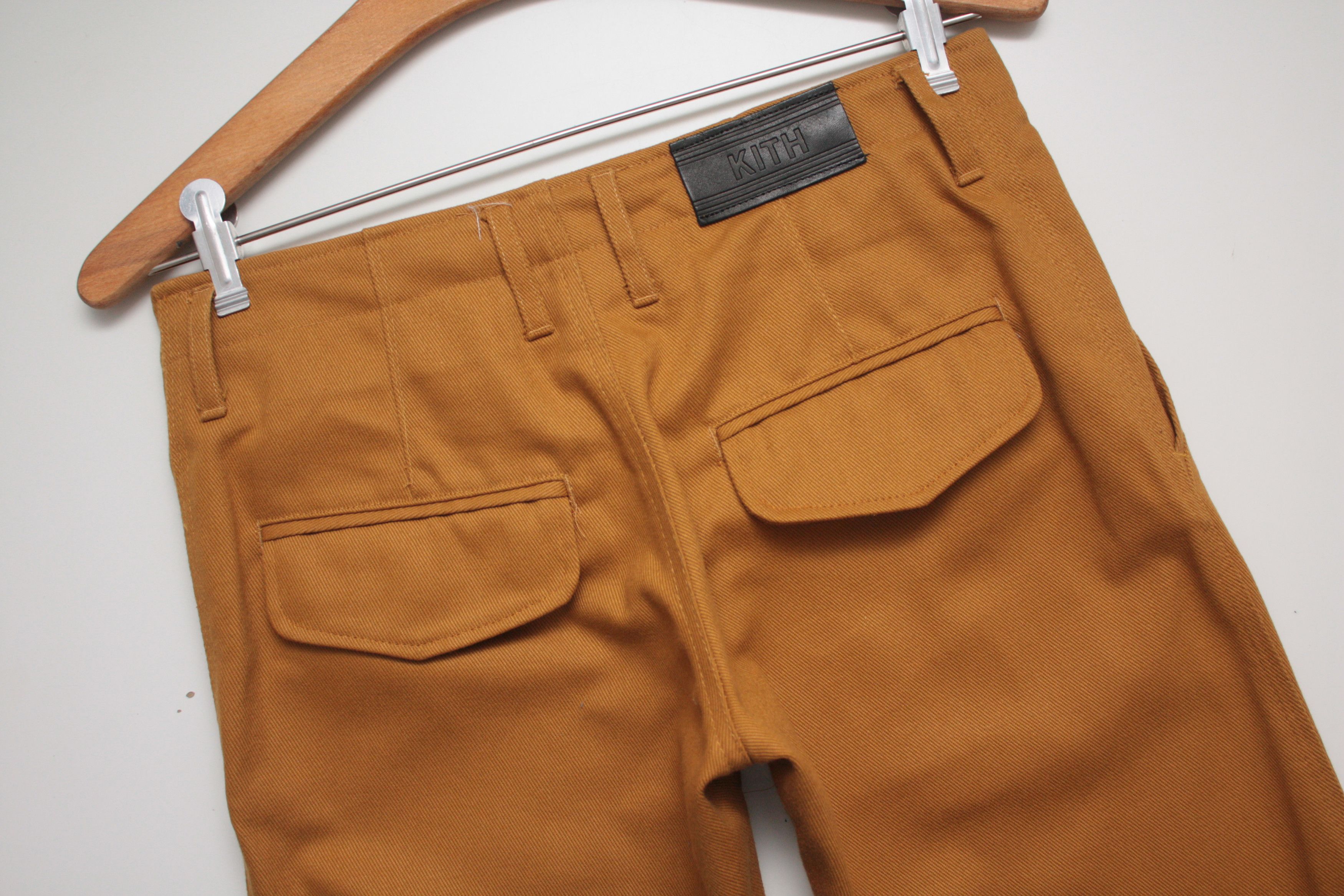 image of Kith Mercer Pants Mustard, Men's (Size 29)
