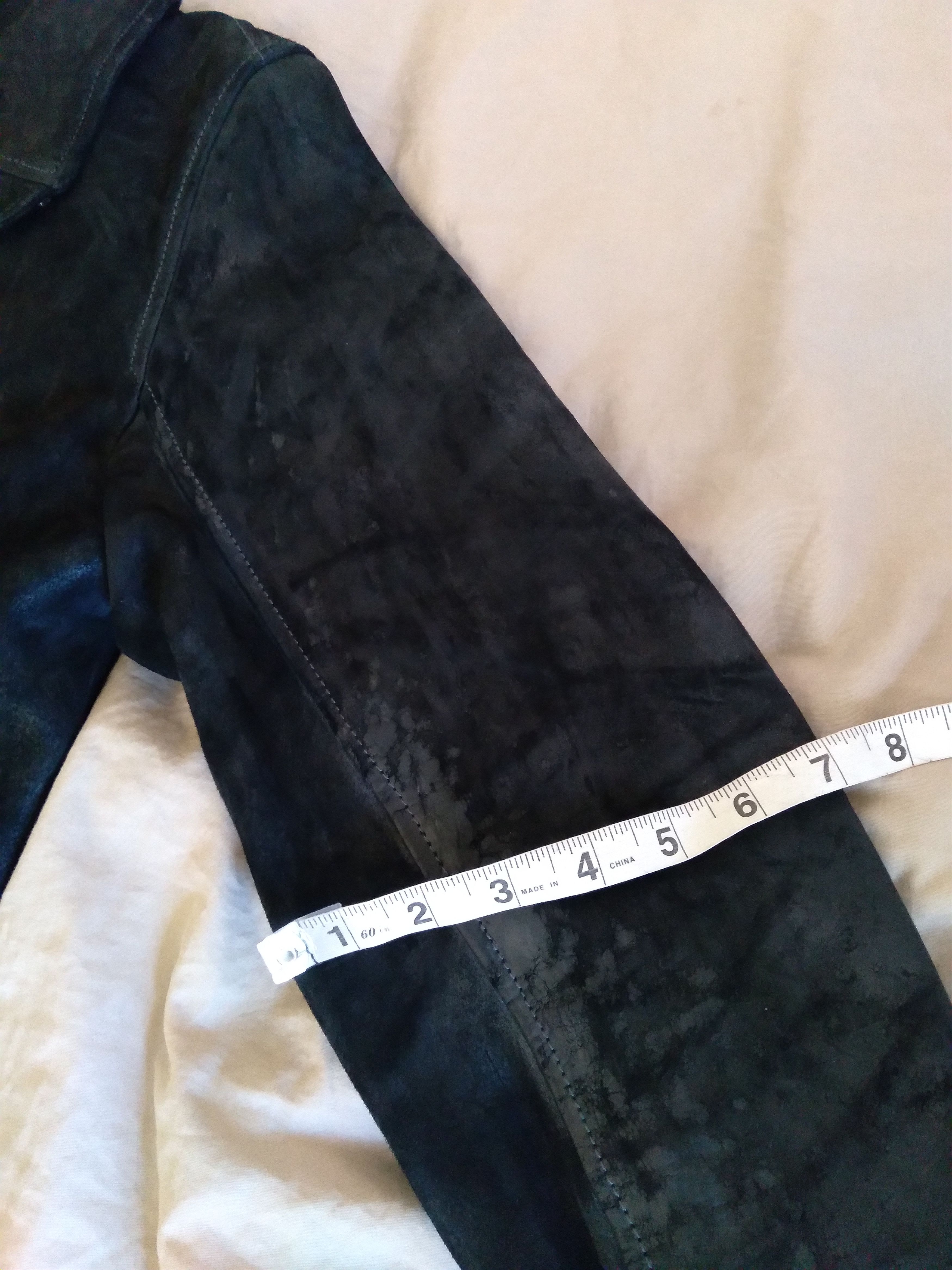 Deepti Cordovan Horse Leather Jacket Membrane Black Size 52 m-l Size US M / EU 48-50 / 2 - 16 Thumbnail