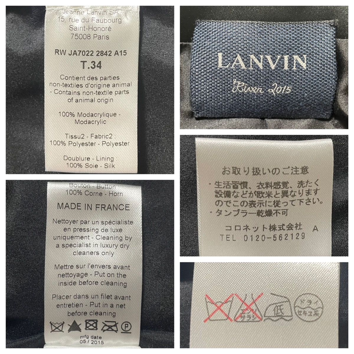 Lanvin Genuine Lanvin toggle button short fur jacket 34 LANVIN Size XS / US 0-2 / IT 36-38 - 2 Thumbnail