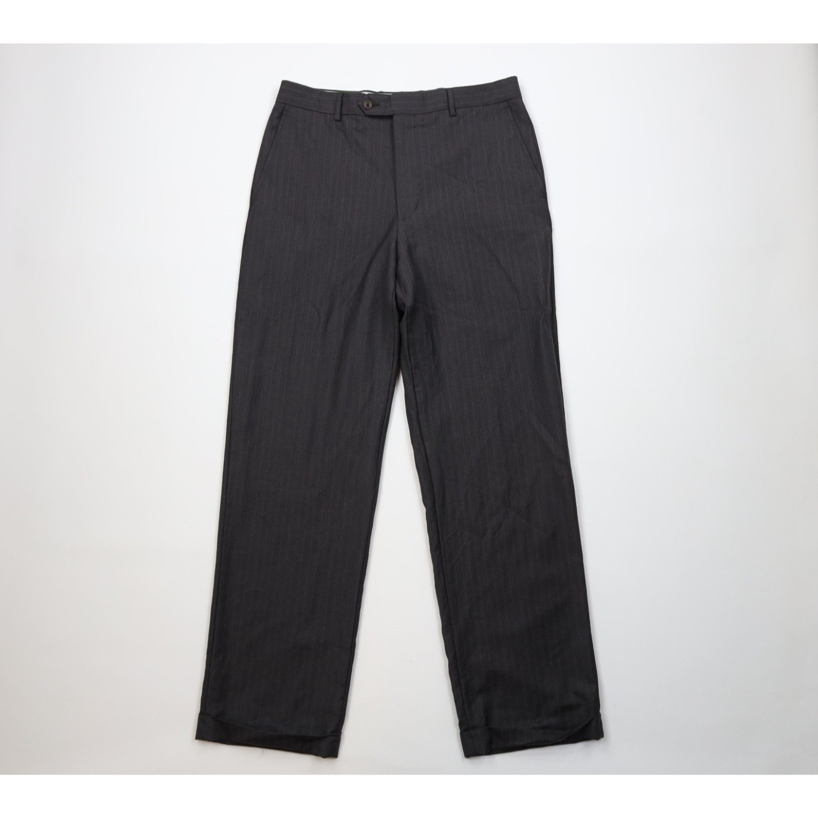 Ermenegildo Zegna Ermenegildo Zegna Traveller Wool Silk Striped 2 Piece Suit Size 40R - 9 Thumbnail