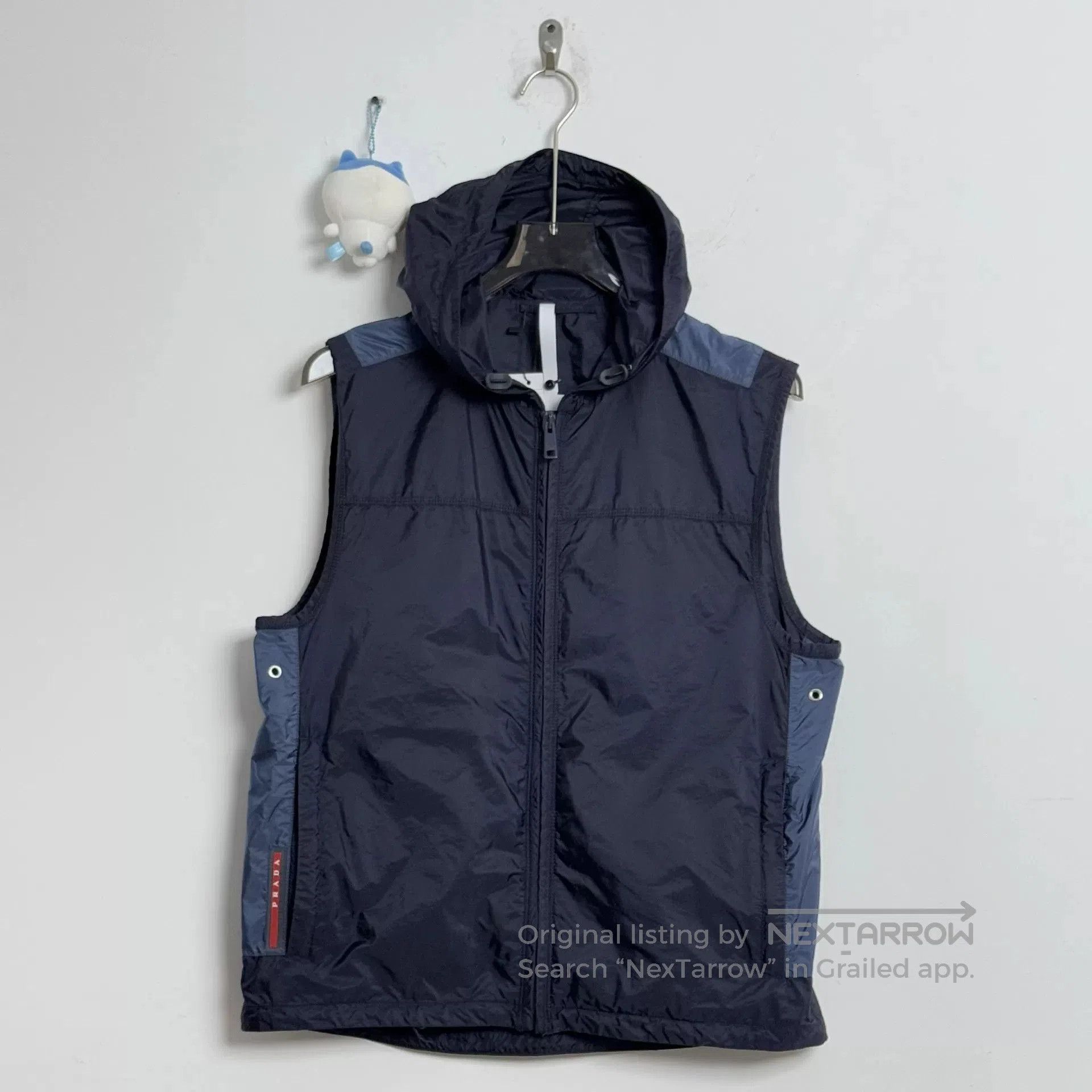 Prada Prada Nylon Logo Vest Hoodie M. Size US M / EU 48-50 / 2 - 1 Thumbnail