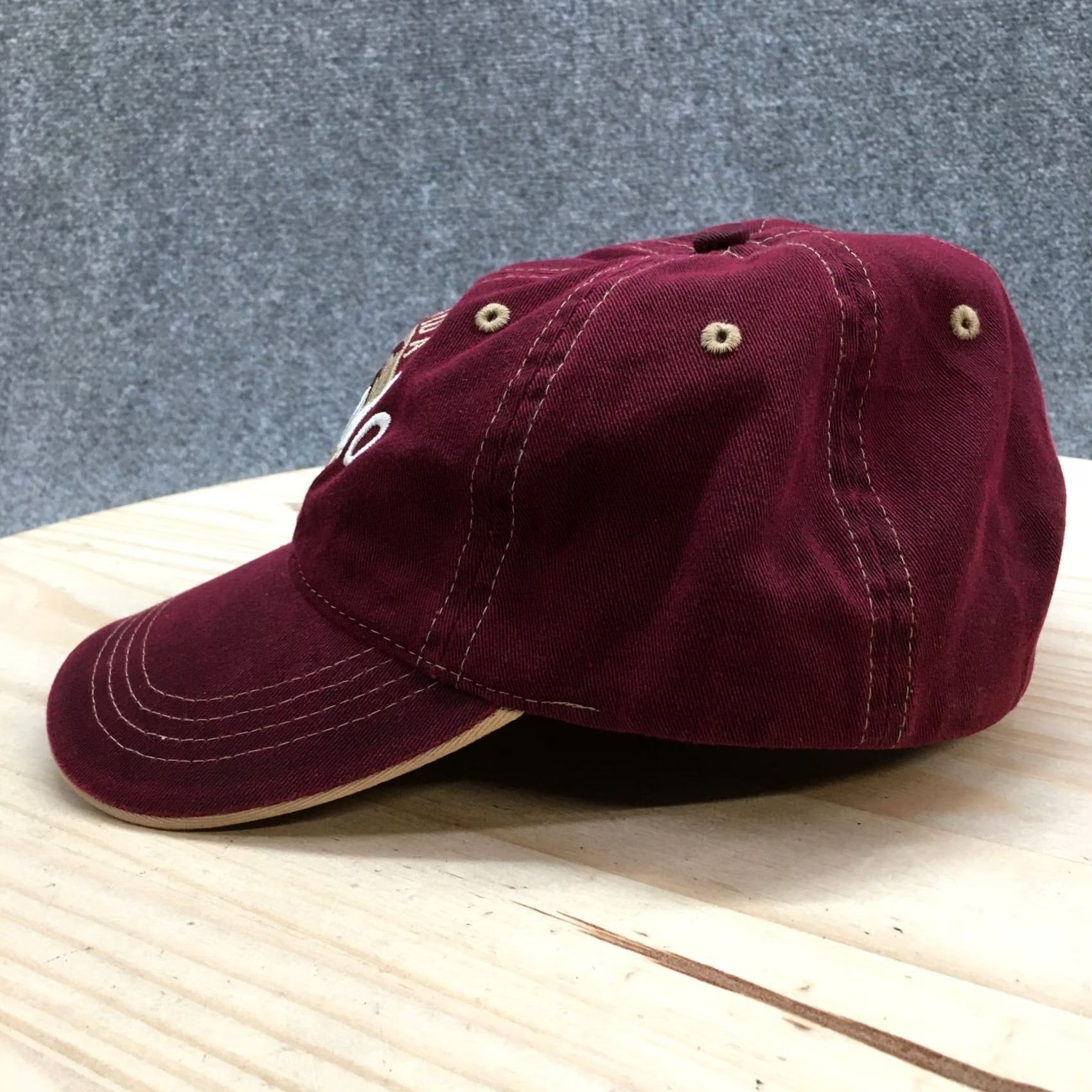 Vintage Jacobson Hat Florida Orlando EST 1875 Baseball Cap Mens OS Maroon Adjustable Hat Size ONE SIZE - 4 Thumbnail