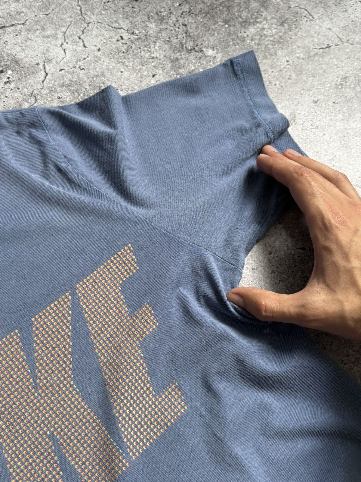 Nike × Vintage Vintage Y2K 3D big logo oversized t-shirt Size US S / EU 44-46 / 1 - 6 Thumbnail