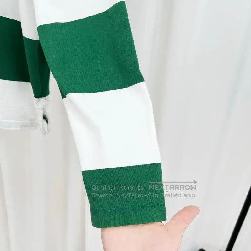 AMI AMI Striped Long Sleeve Polo Shirt for Men . Size US S / EU 44-46 / 1 - 4 Thumbnail
