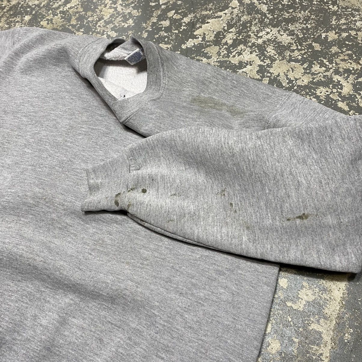 Russell Athletic × Vintage Vintage Russell Athletic Grey Blank Boxy Crewneck Hoodie Size US L / EU 52-54 / 3 - 5 Thumbnail