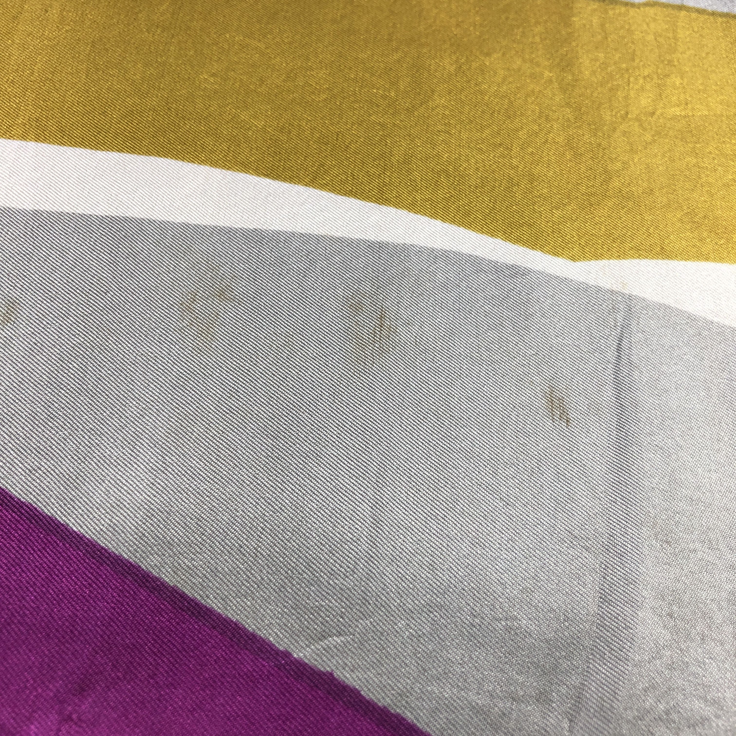 Japanese Brand Abstract Luxury Hand Rolled Silk Scarf M1104 Size ONE SIZE - 6 Thumbnail