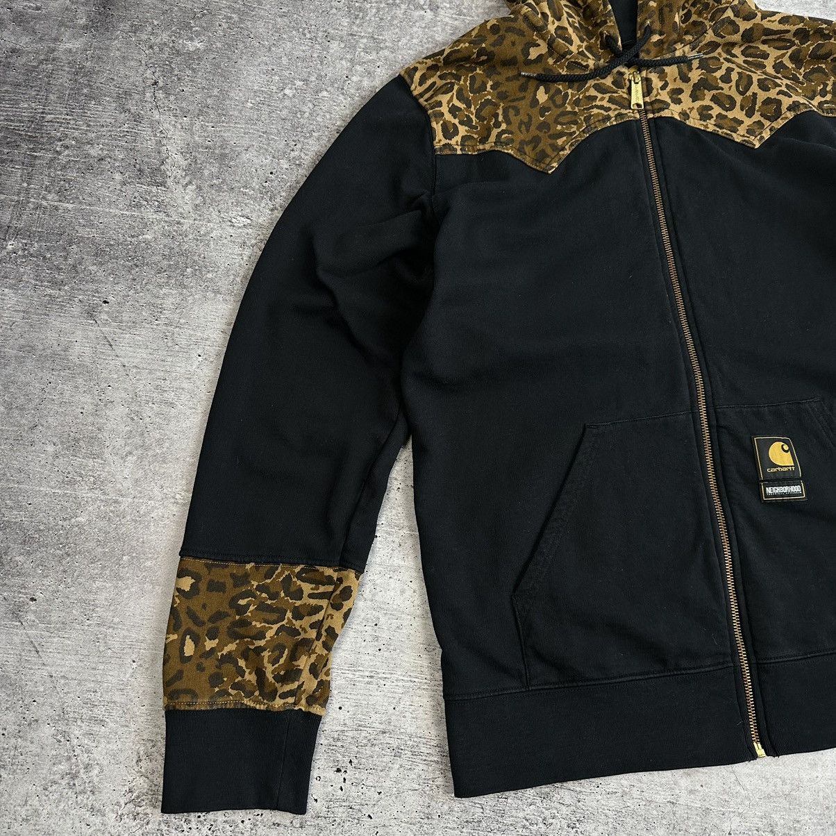 Carhartt × Neighborhood Carhartt Neighbourhood Leopard Hooded Zip Hoodie Size US XL / EU 56 / 4 - 4 Thumbnail