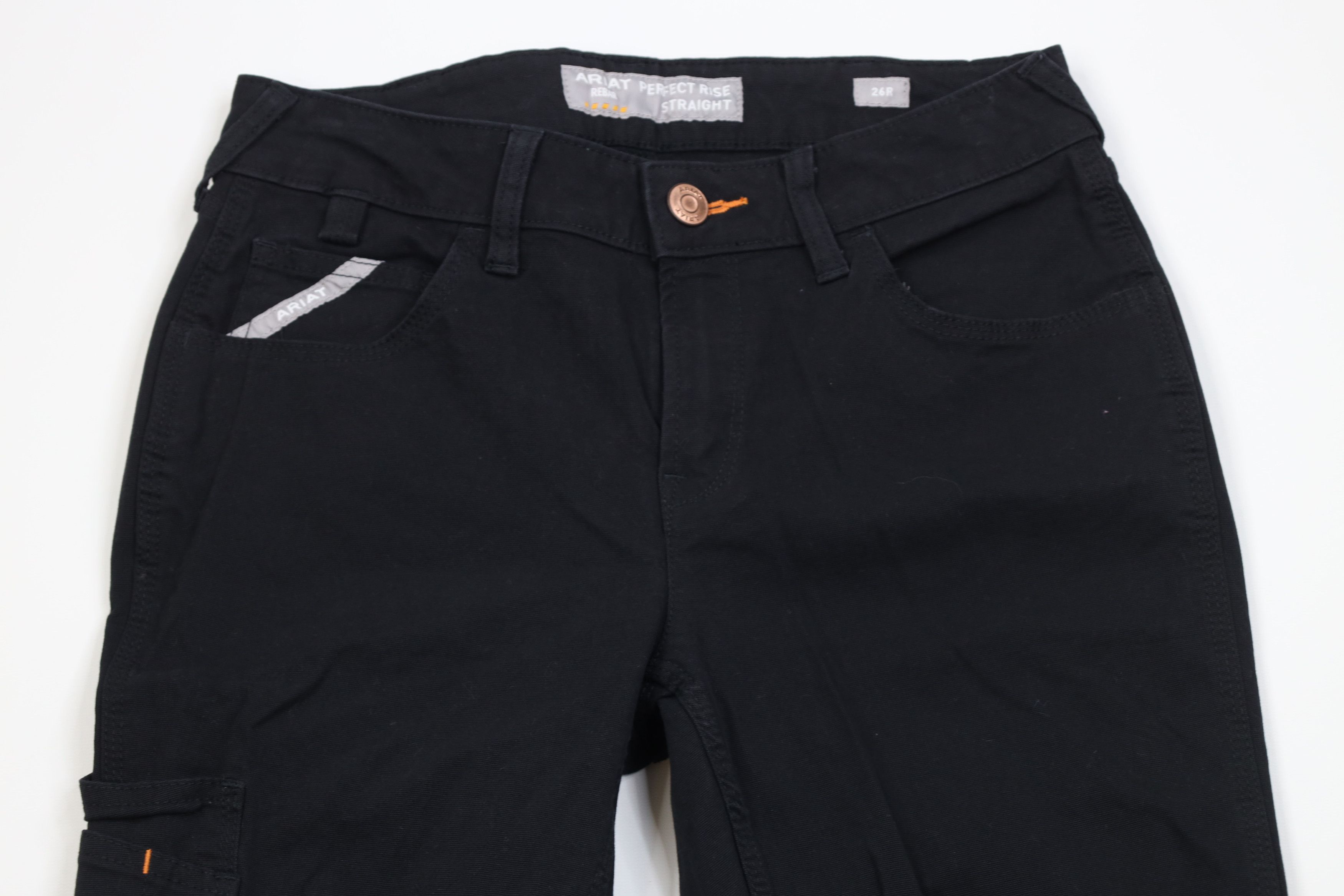 Ariat Ariat Rebar Faded Tough Canvas Workwear Straight Leg Pants Size 26" / US 2 / IT 38 - 2 Thumbnail