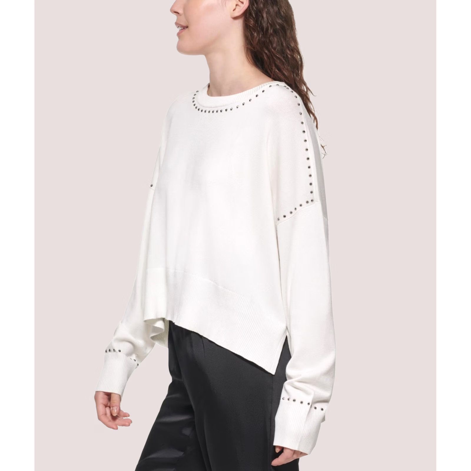 DKNY DKNY Womens L white Pullover Sweater Size L / US 10 / IT 46 - 1 Thumbnail
