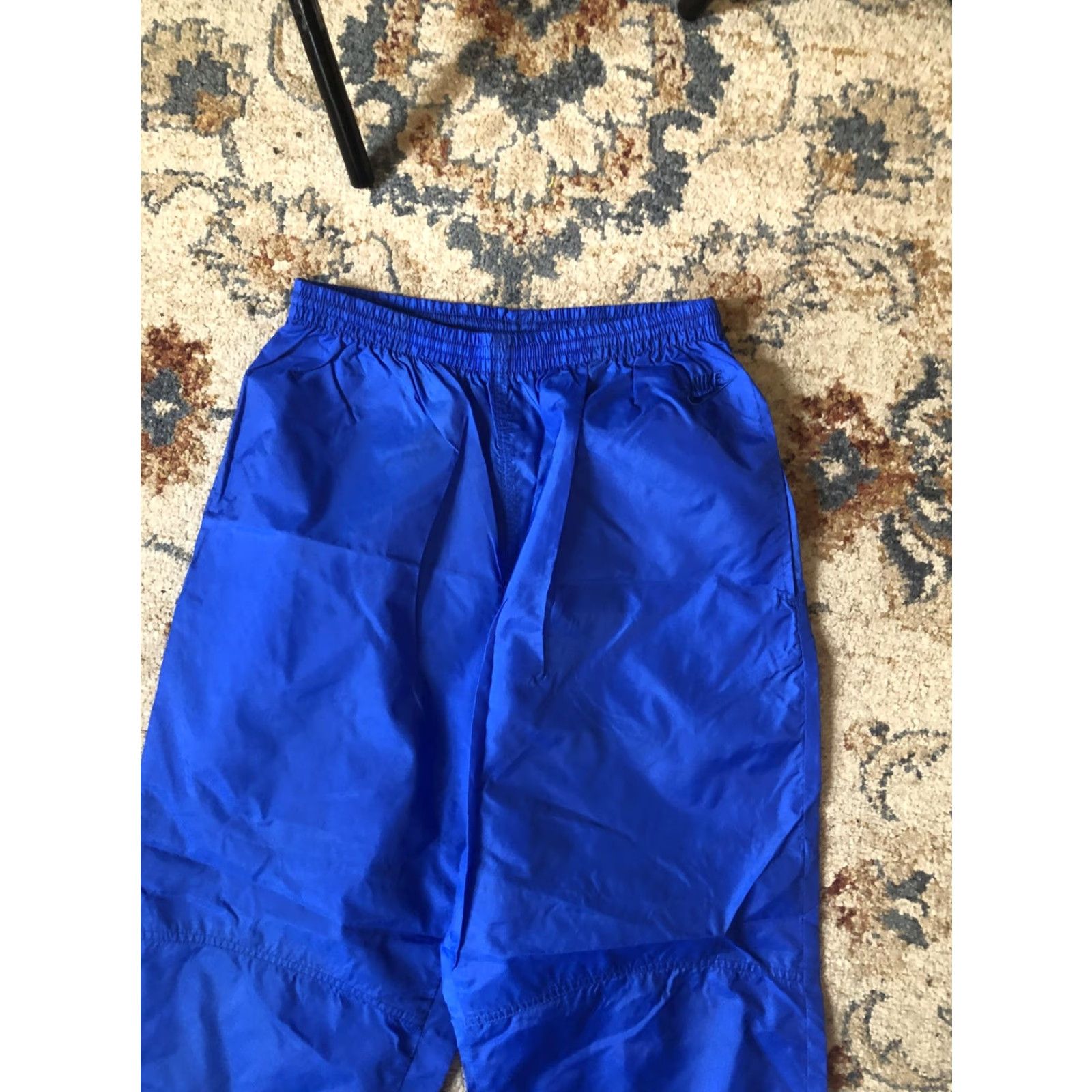 Nike VINTAGE Nike Track Pants Mens L Blue Nylon Warm Up Windbreaker Athletic 90s Size US 33 - 5 Thumbnail