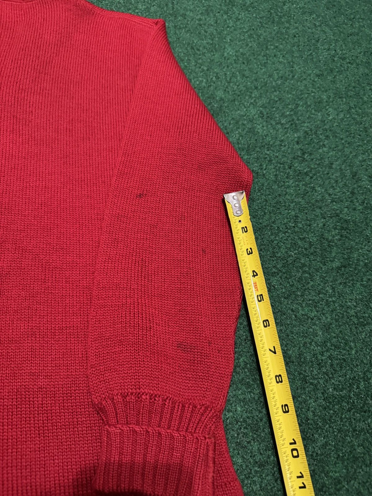 Vintage Vintage 50s 60s Red Cardigan Knit Med True Vintage Sweater Size US M / EU 48-50 / 2 - 9 Thumbnail