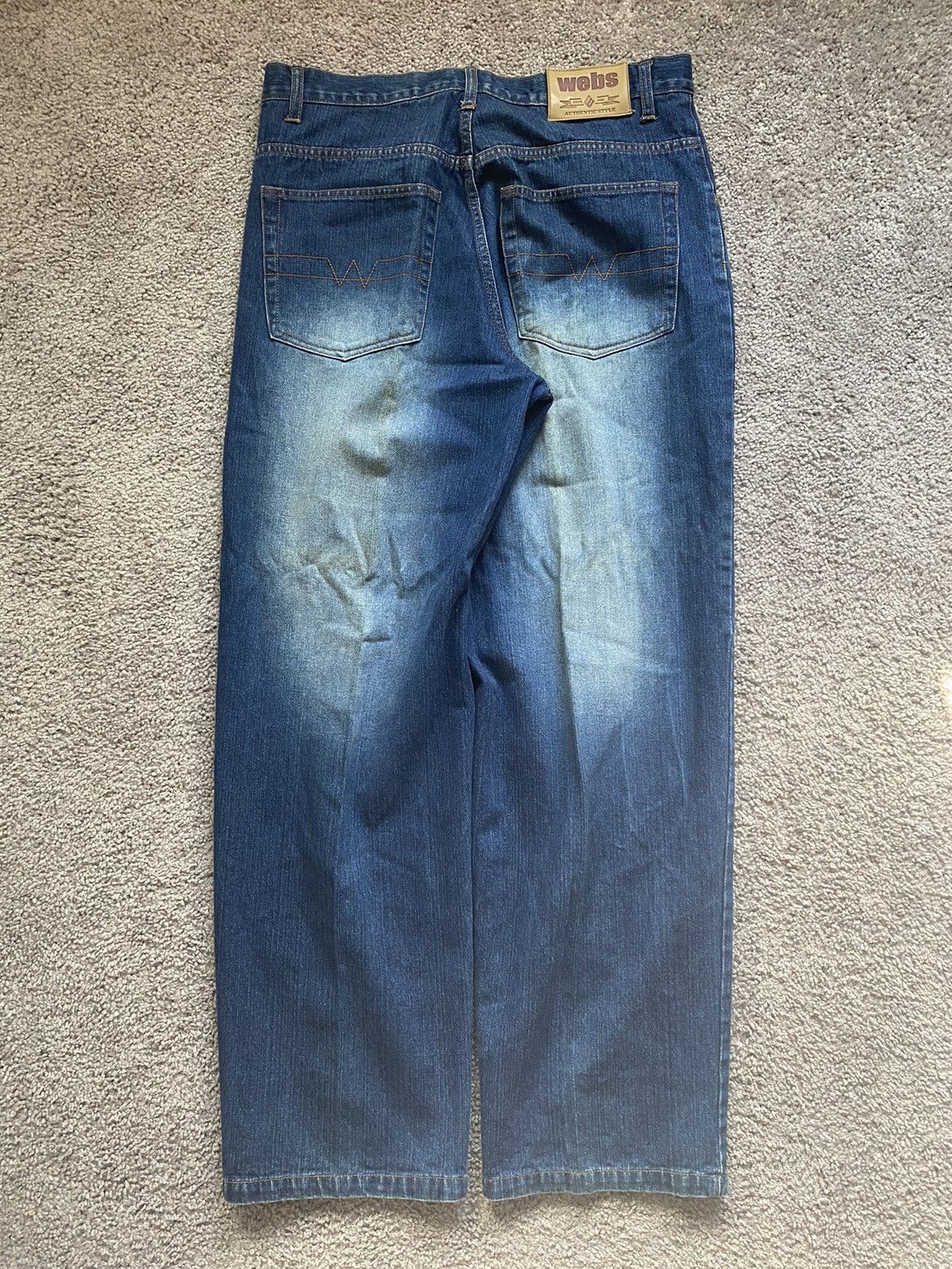 JNCO × Vintage Vintage Y2K Webs Baggy Fit Jeans 34x32 Size US 34 / EU 50 - 2 Thumbnail