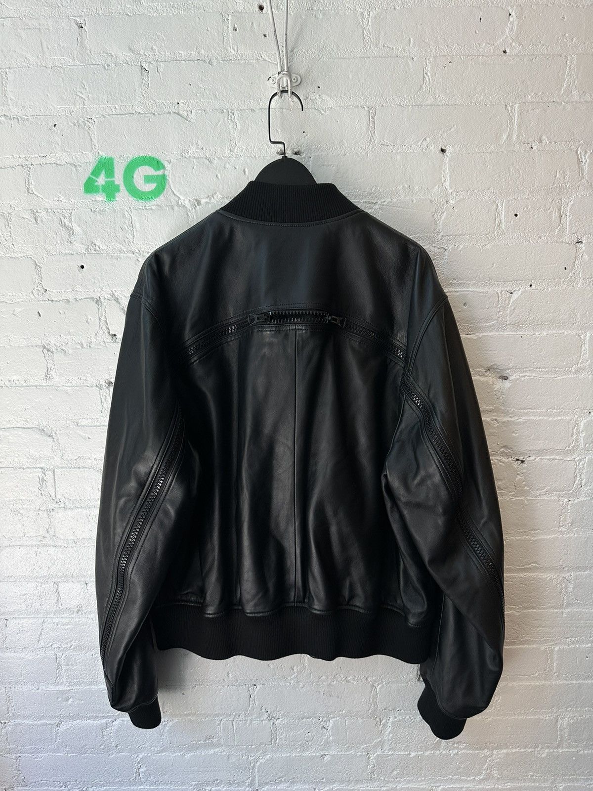 Dries Van Noten DRIS VAN NOTEN BACK ZIP LEATHER BOMBER Size US L / EU 52-54 / 3 - 4 Thumbnail