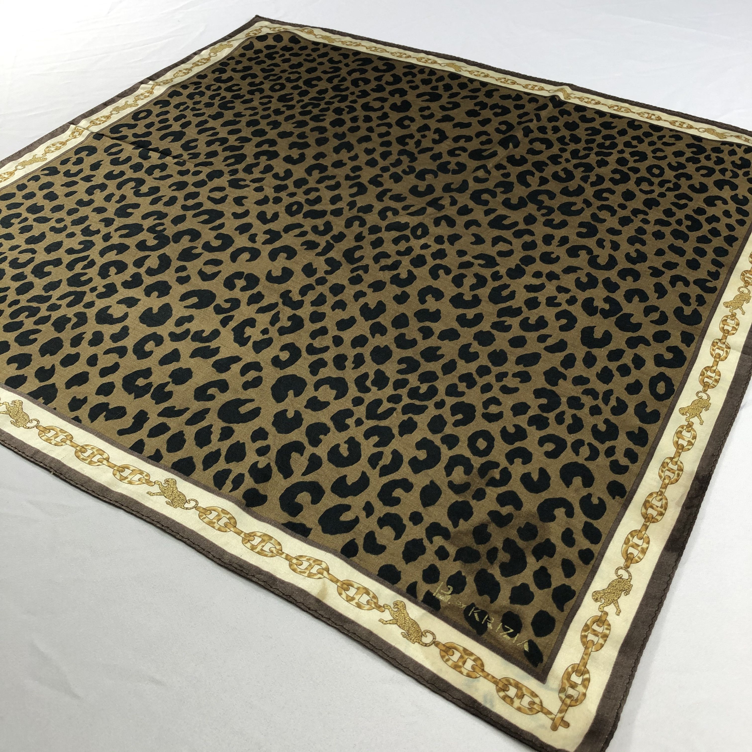 Krizia Uomo Vintage Krizia Uomo Silk Scarf Size ONE SIZE - 3 Thumbnail