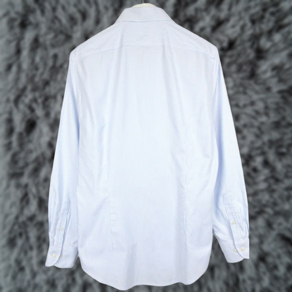 Suitsupply Suitsupply Try On Extra Slim Fit Formal Shirt Men's 42 / 16 1/2 Pinstripe Blue Shirt Slim Fit Dress Shirt Men 42 / 16 1/2 Pinstripe Blue Size 42R - 1 Thumbnail