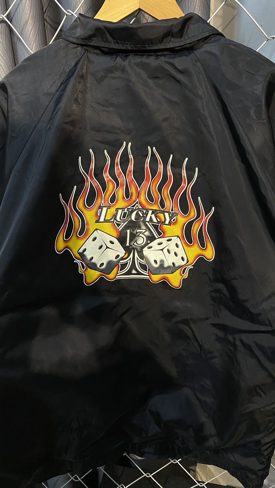 Japanese Brand × Vintage VINTAGE LUCKY 13 FLAME COACH JACKET OUTERWEAR LARGE Size US L / EU 52-54 / 3 - 3 Thumbnail