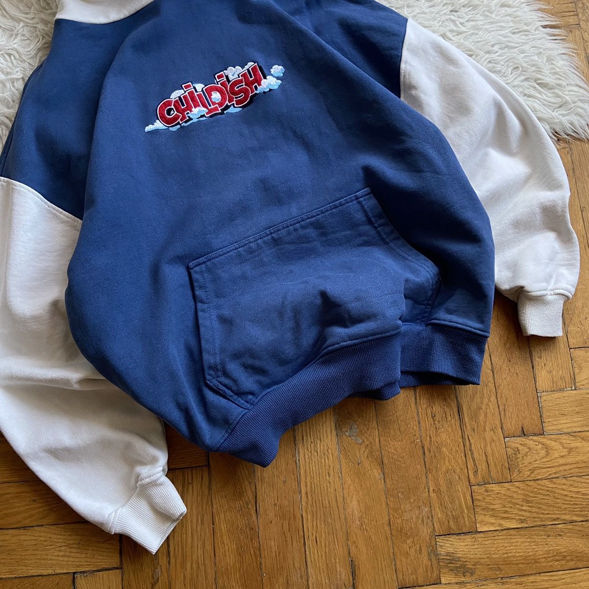 CHILDS 📌 Vintage Baggy Childish Theme Park Skategang Hoodie Size US S / EU 44-46 / 1 - 3 Thumbnail